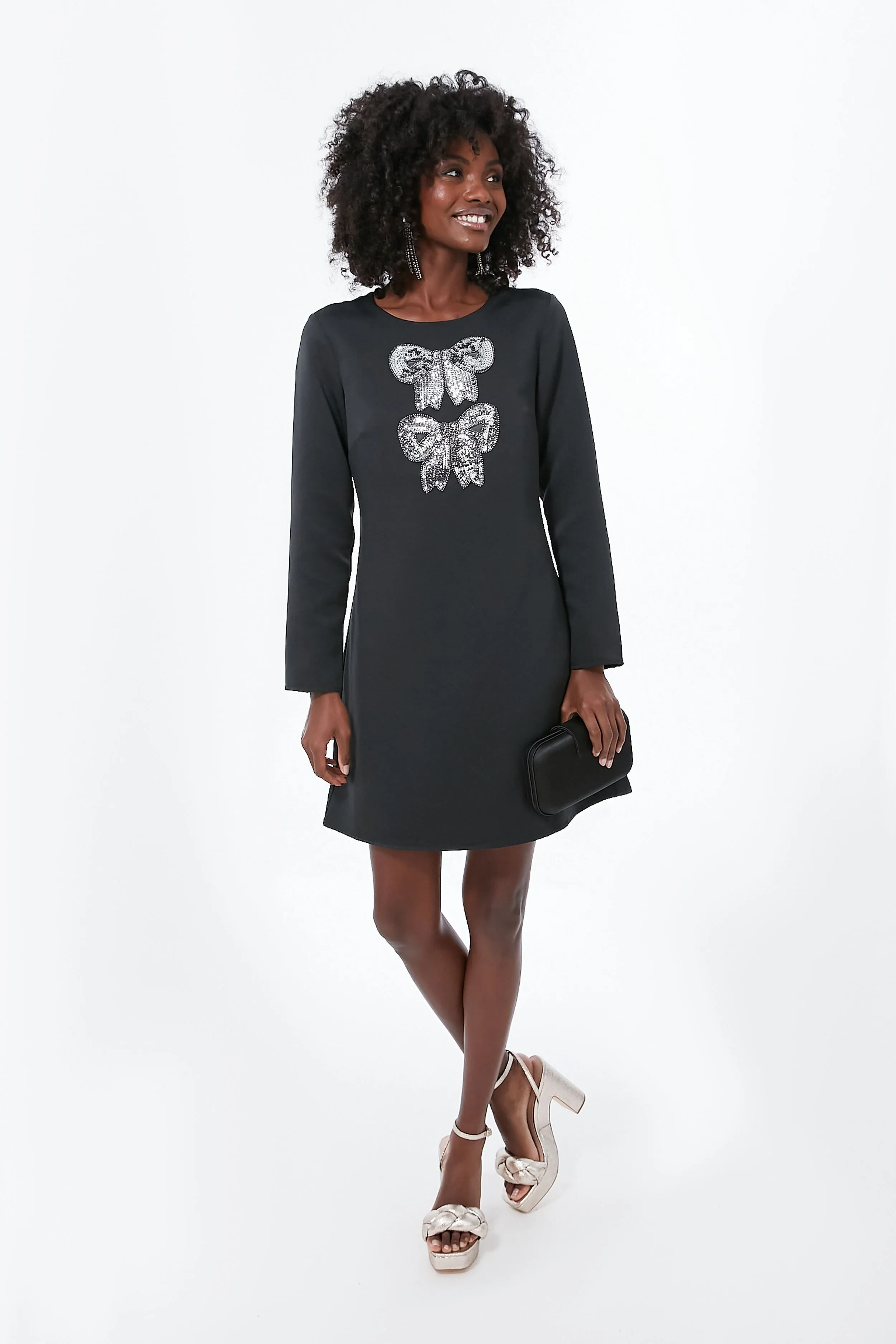 Black Bow Mini Dress sold by Tuckernuck