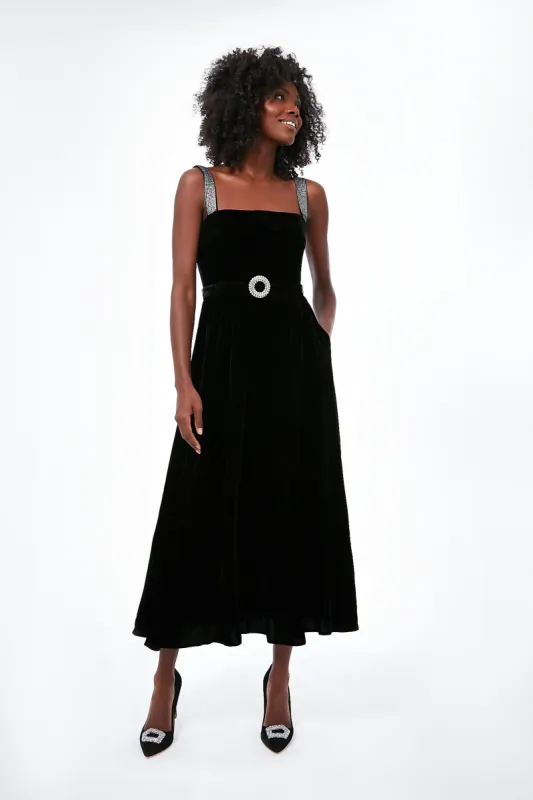 Black Velvet Ninet Dress sold by Tuckernuck
