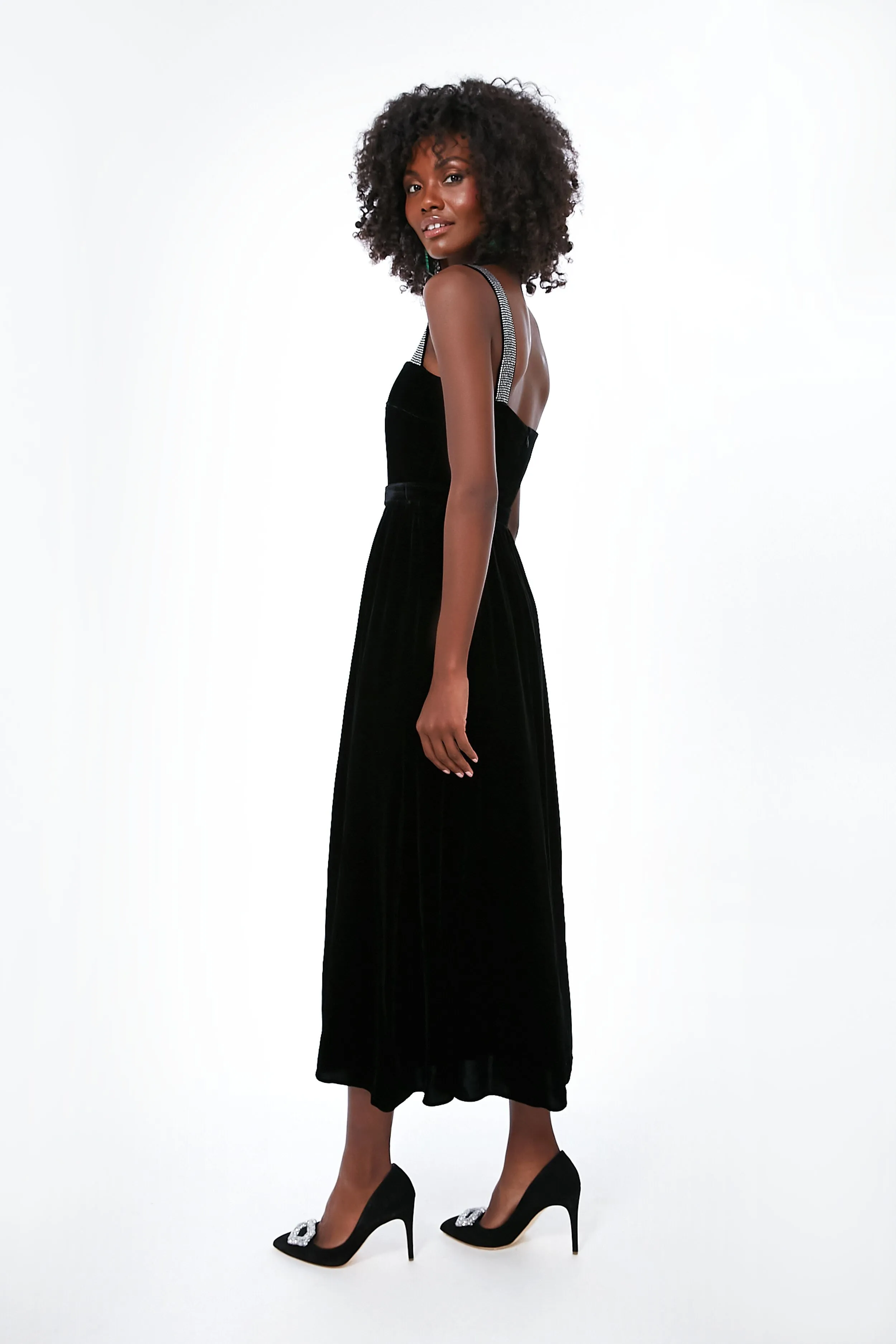 Black Velvet Ninet Dress sold by Tuckernuck product image thumbnail 3