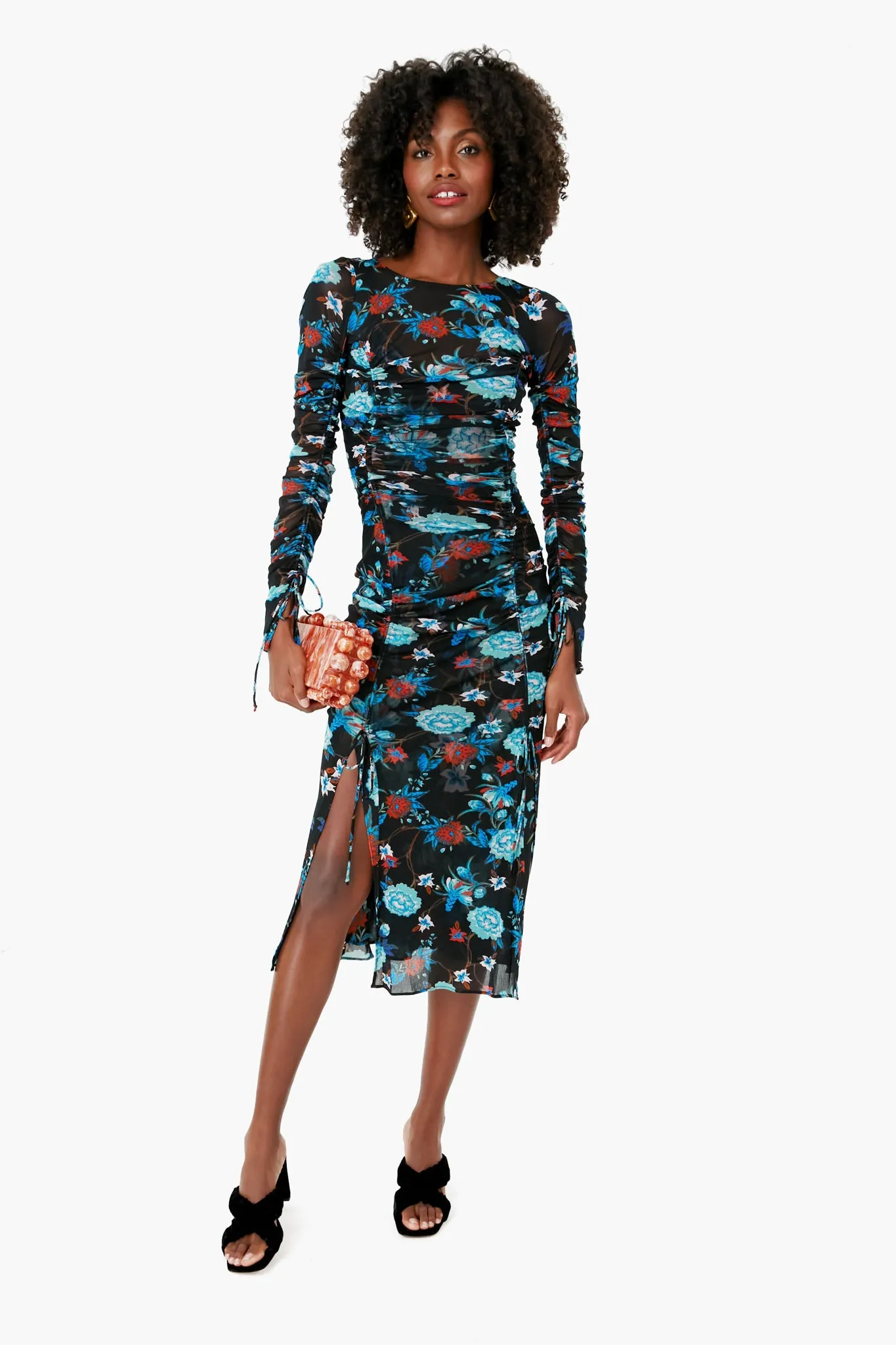 October Floral Medium Black Corinne Dress sold by Tuckernuck product image thumbnail 2