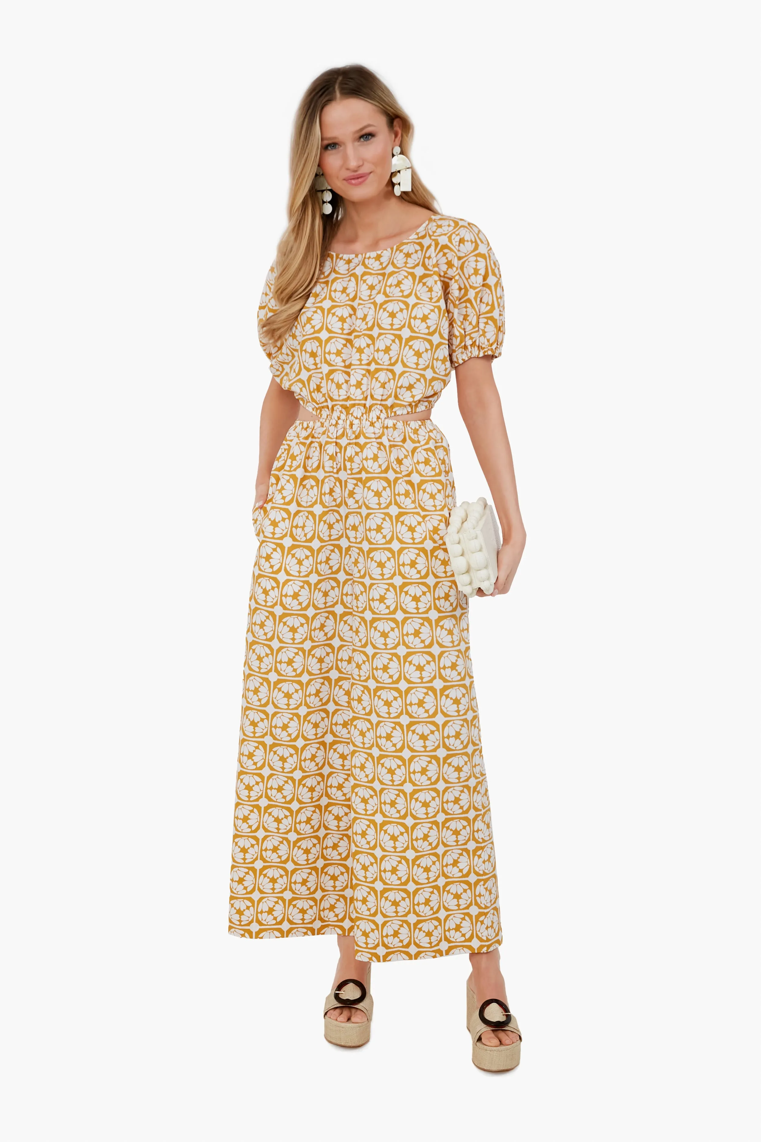 Lattice Fleur Honey Poplin Jumpsuit sold by Tuckernuck product image thumbnail 2