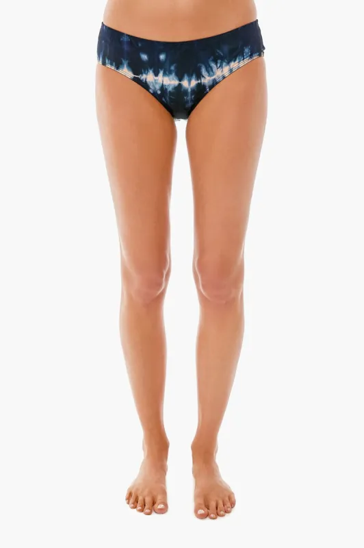 Indigo Tie Dye Printed Dani Bikini Bottom sold by Tuckernuck