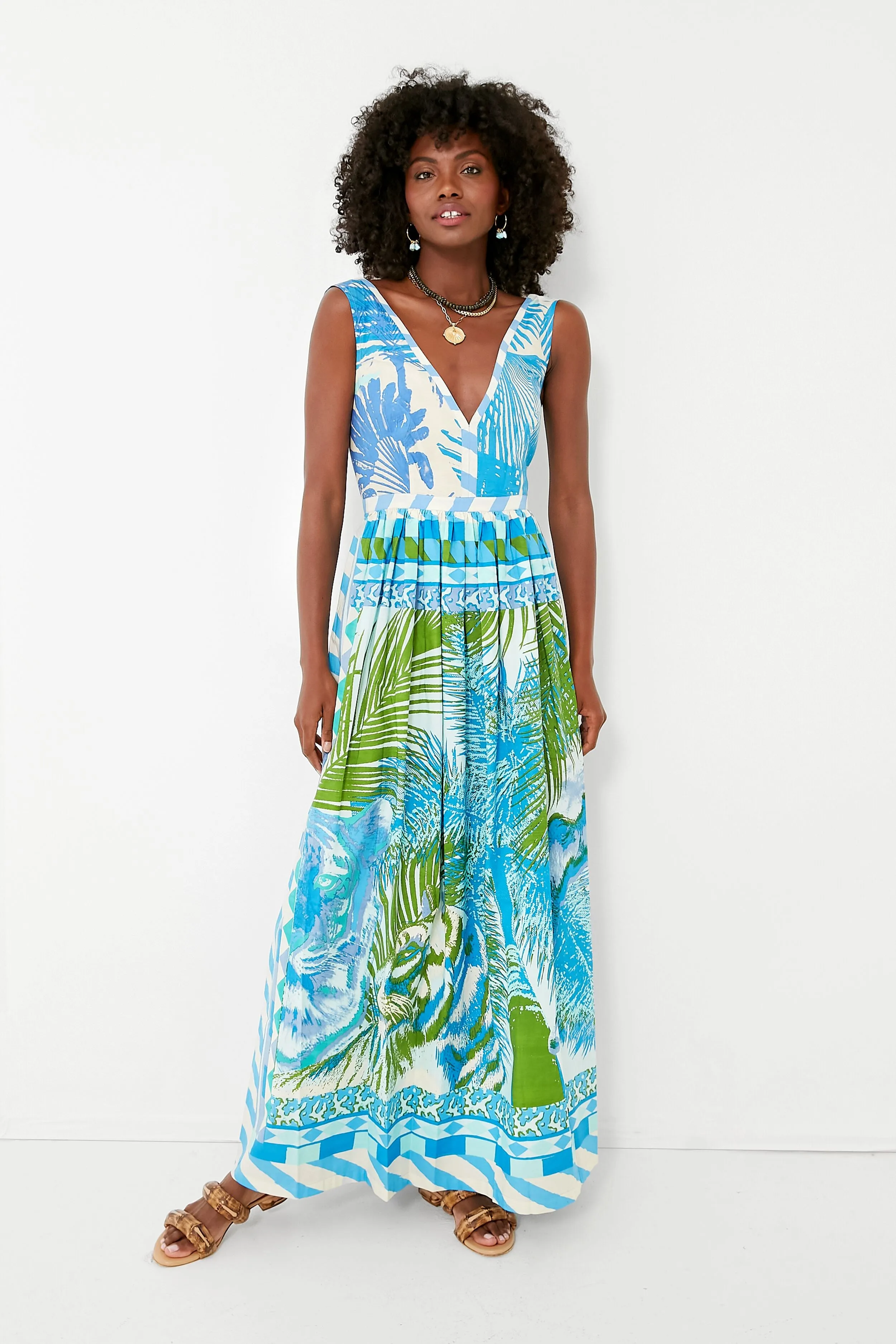 Blue Sophie Wildlife Dress sold by Tuckernuck