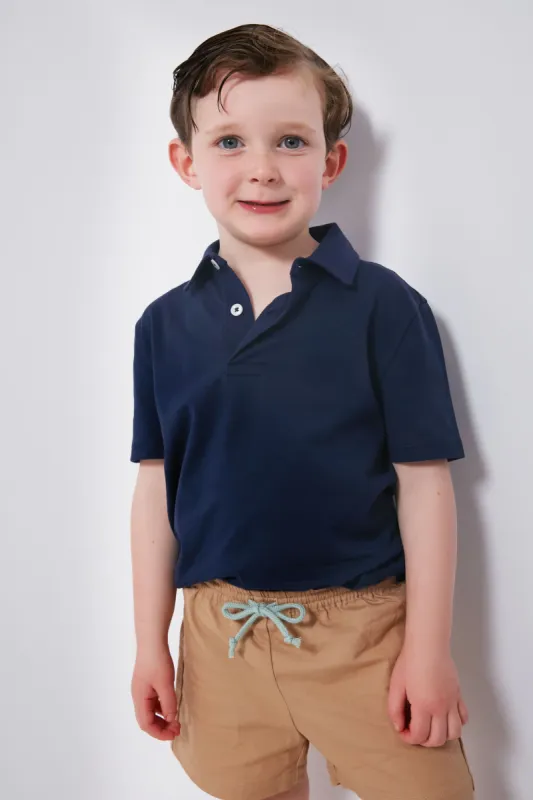 Navy Boys Polo made by Tuckernuck