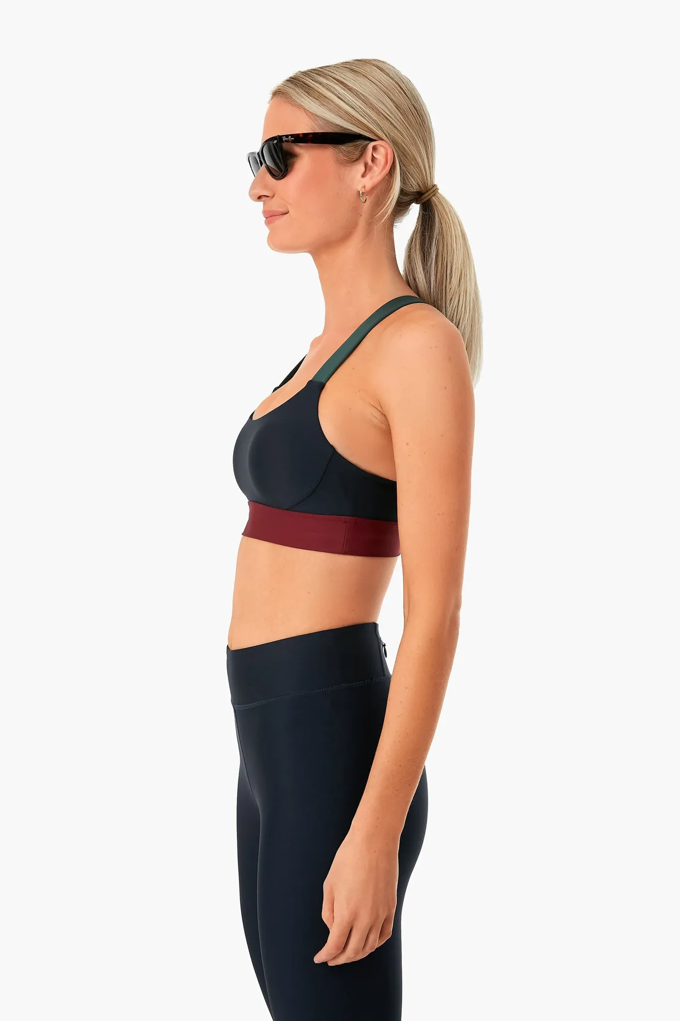 Navy Matte Tech Paola Bra Arrow sold by Tuckernuck product image thumbnail 3