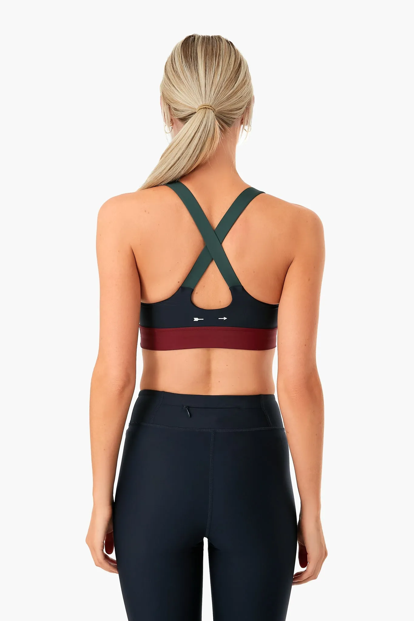 Navy Matte Tech Paola Bra Arrow sold by Tuckernuck product image thumbnail 4