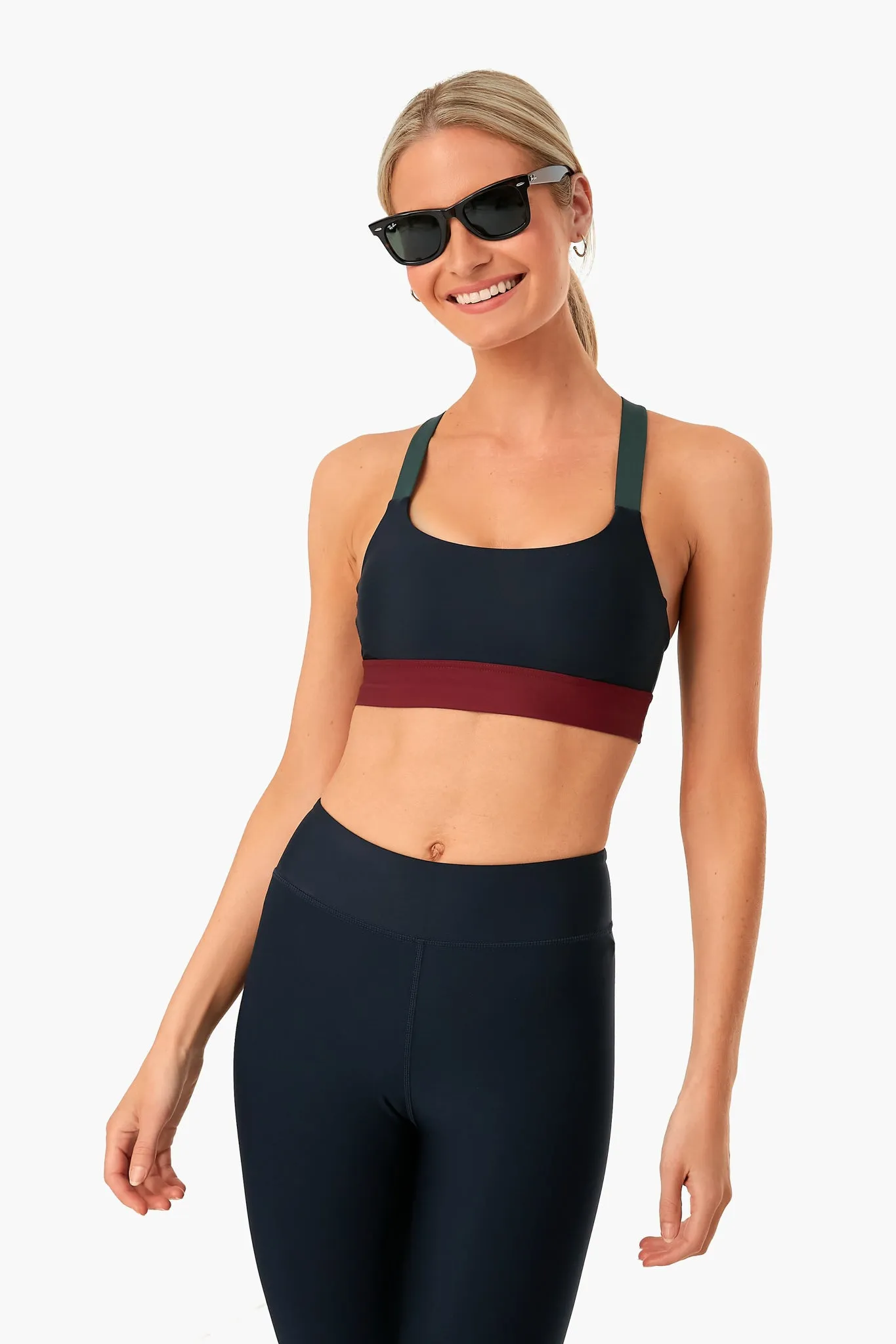 Navy Matte Tech Paola Bra Arrow sold by Tuckernuck