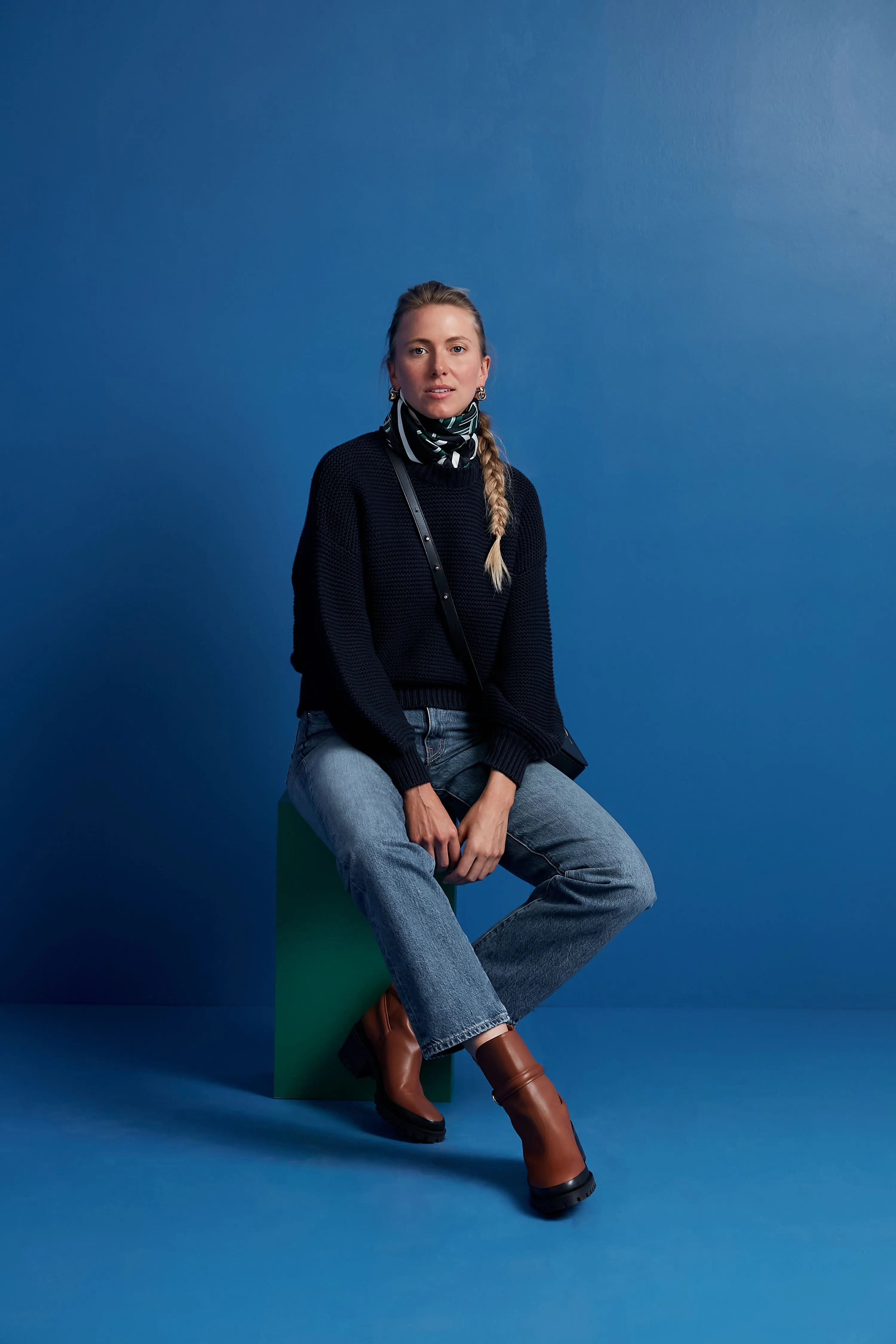 Cognac Lennox Lug Sole Ankle Boots sold by Tuckernuck product image thumbnail 3