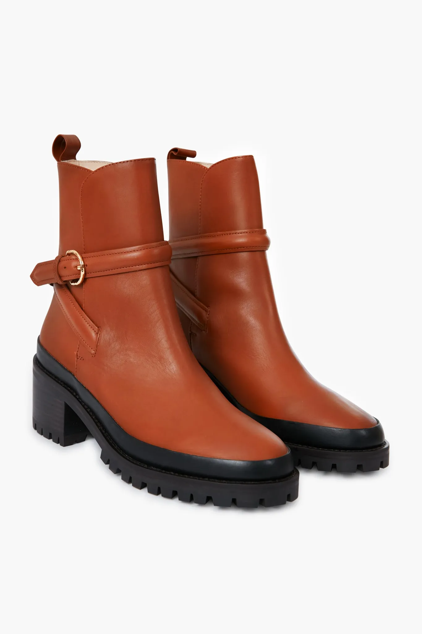 Cognac Lennox Lug Sole Ankle Boots sold by Tuckernuck product image thumbnail 4