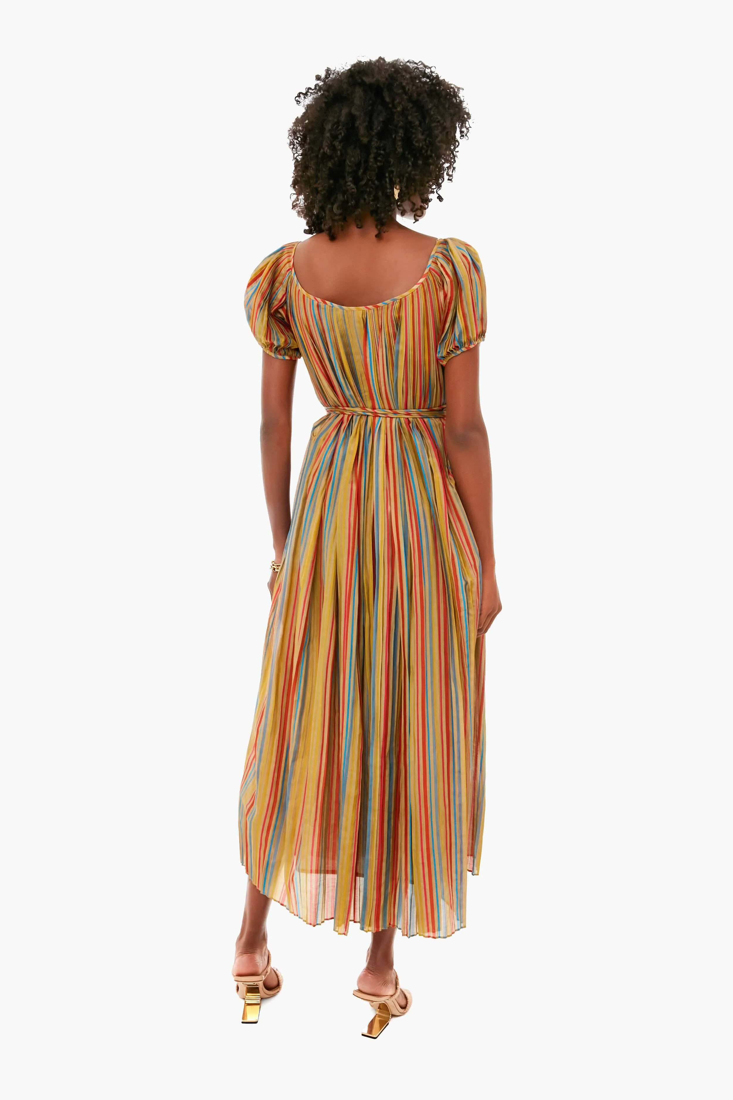 Multi Stripe Pleated Dress sold by Tuckernuck product image thumbnail 4