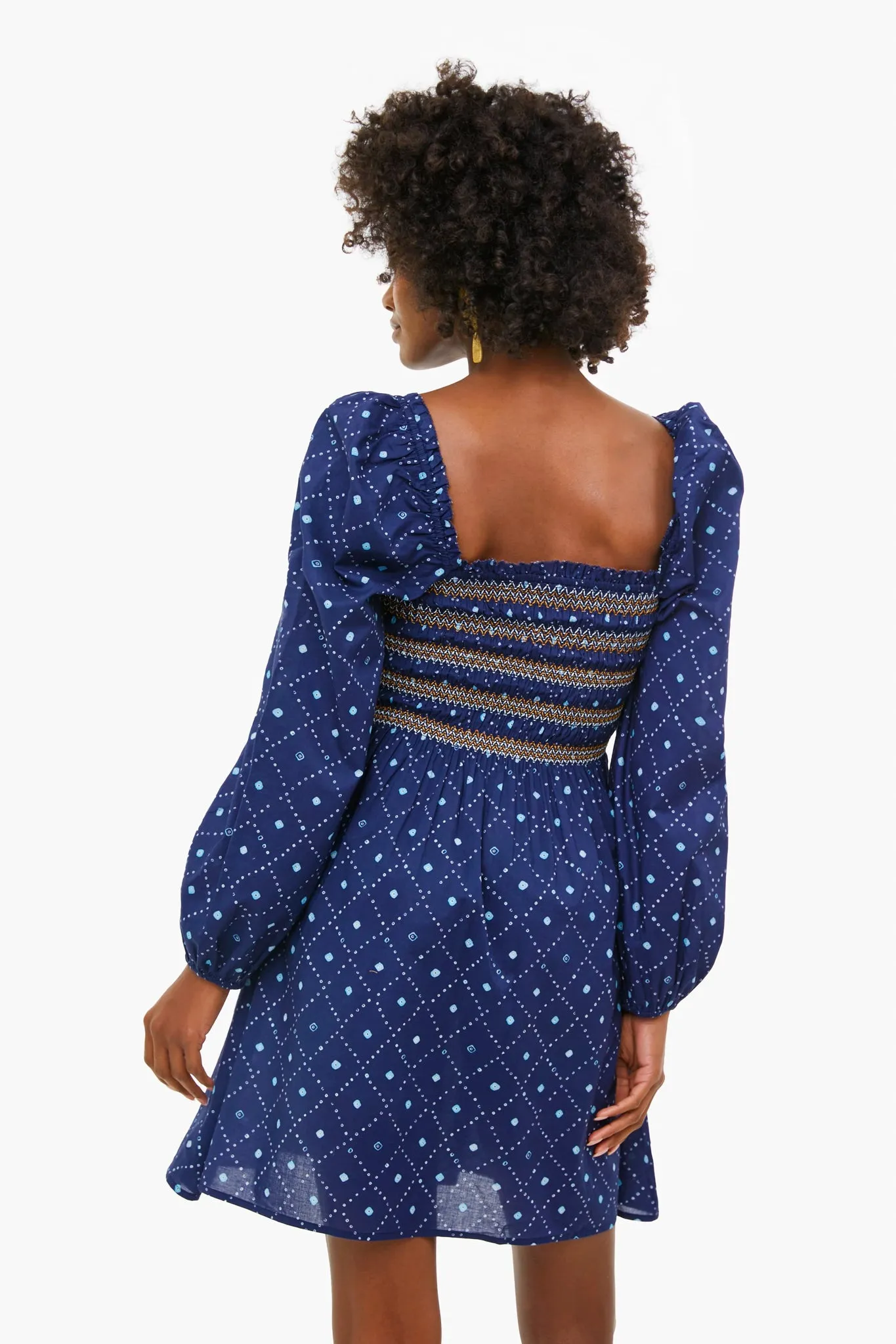 Kizzy Navy Peony Dress sold by Tuckernuck product image thumbnail 4