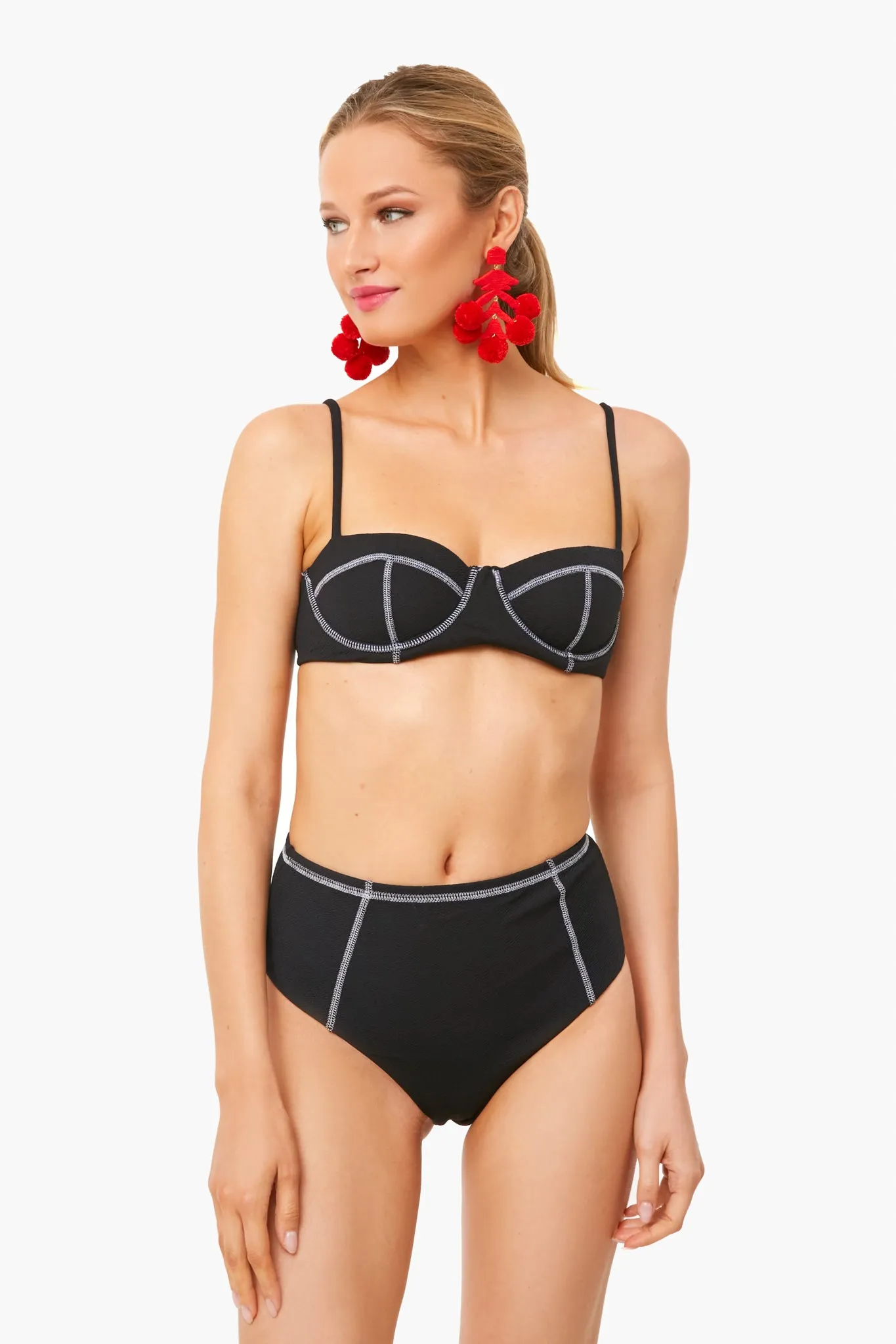 Black Flora Top sold by Tuckernuck