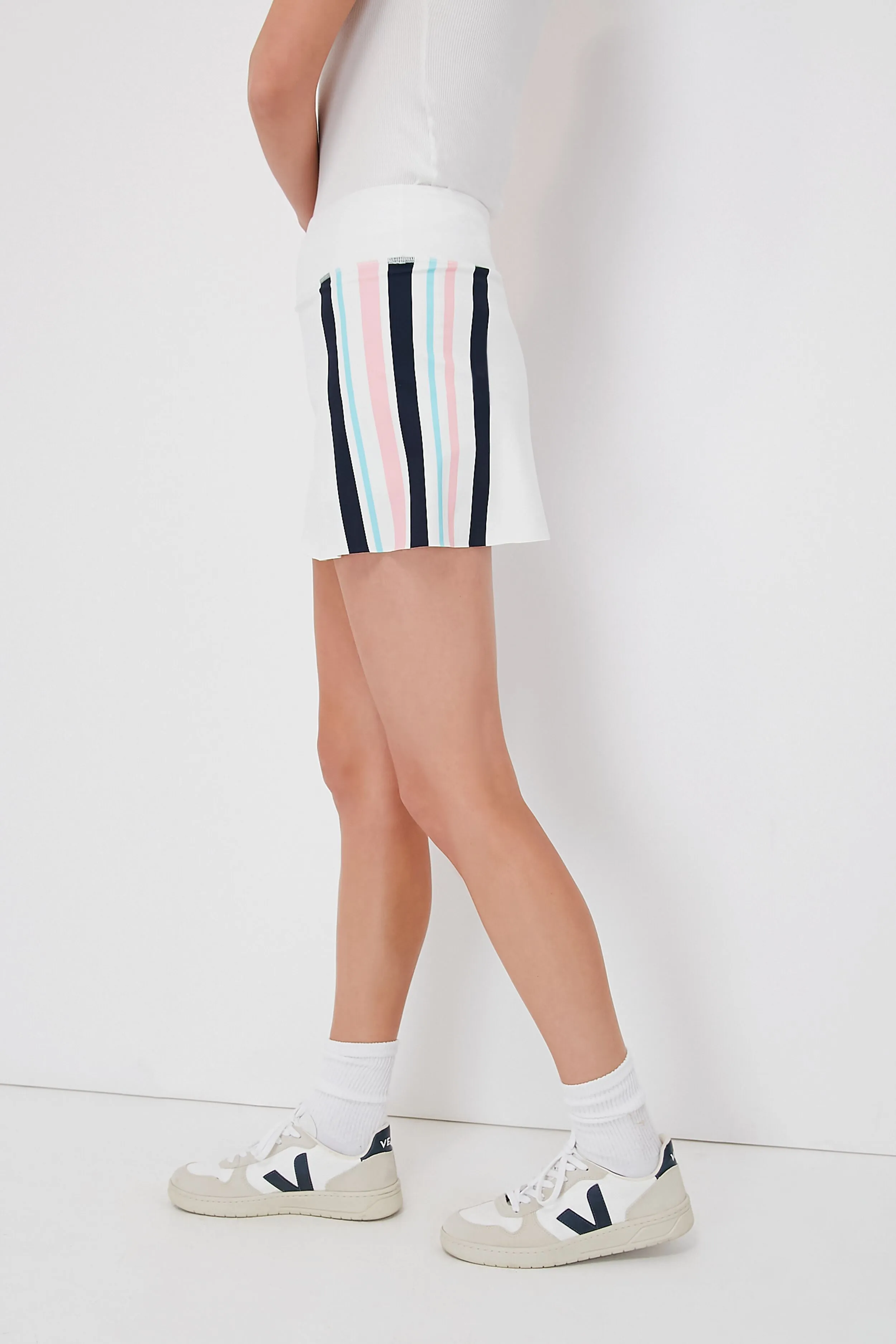 White and Navy Match Skort sold by Tuckernuck product image thumbnail 3