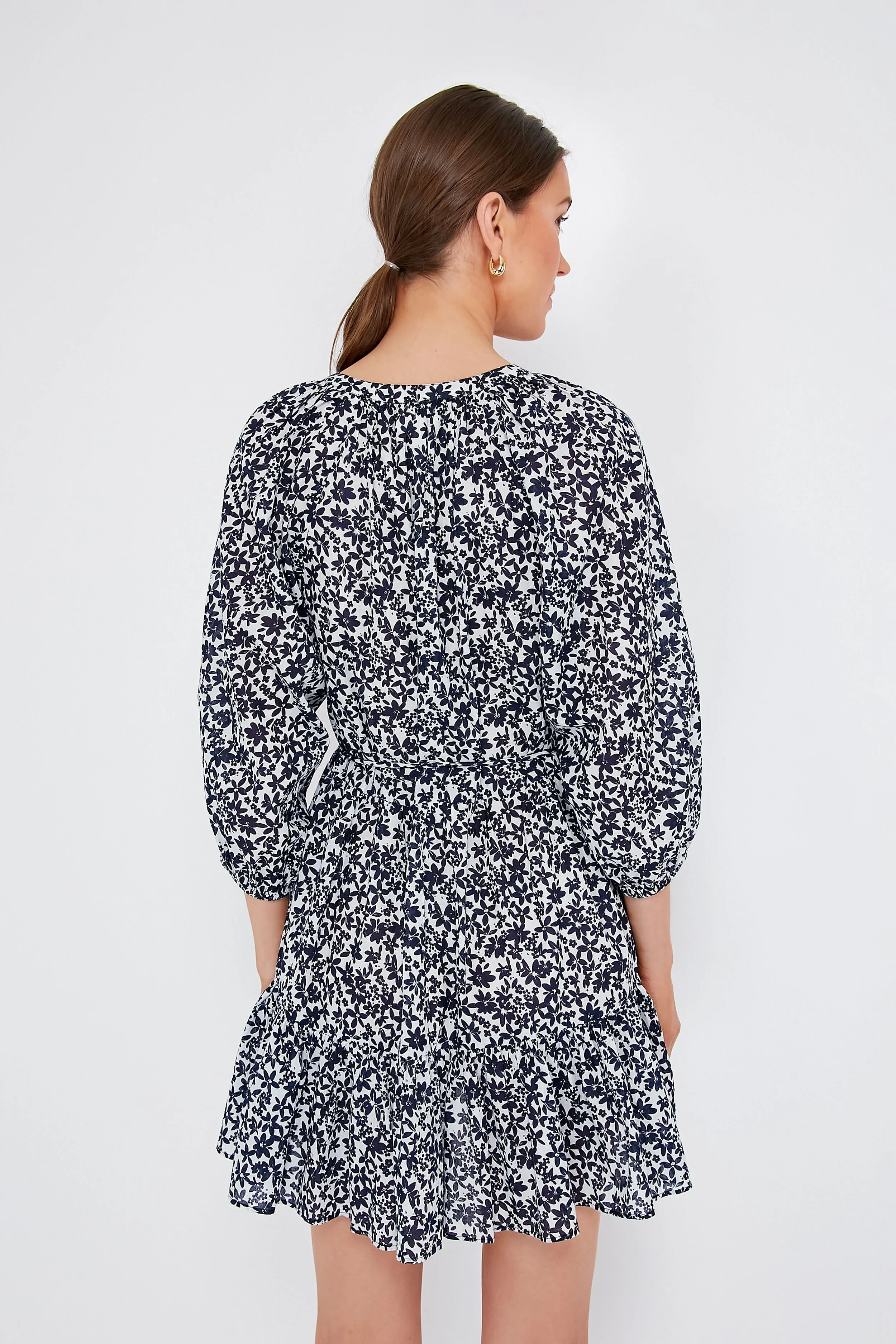Organic Floral Navy Mini Mitte Dress sold by Tuckernuck product image thumbnail 4