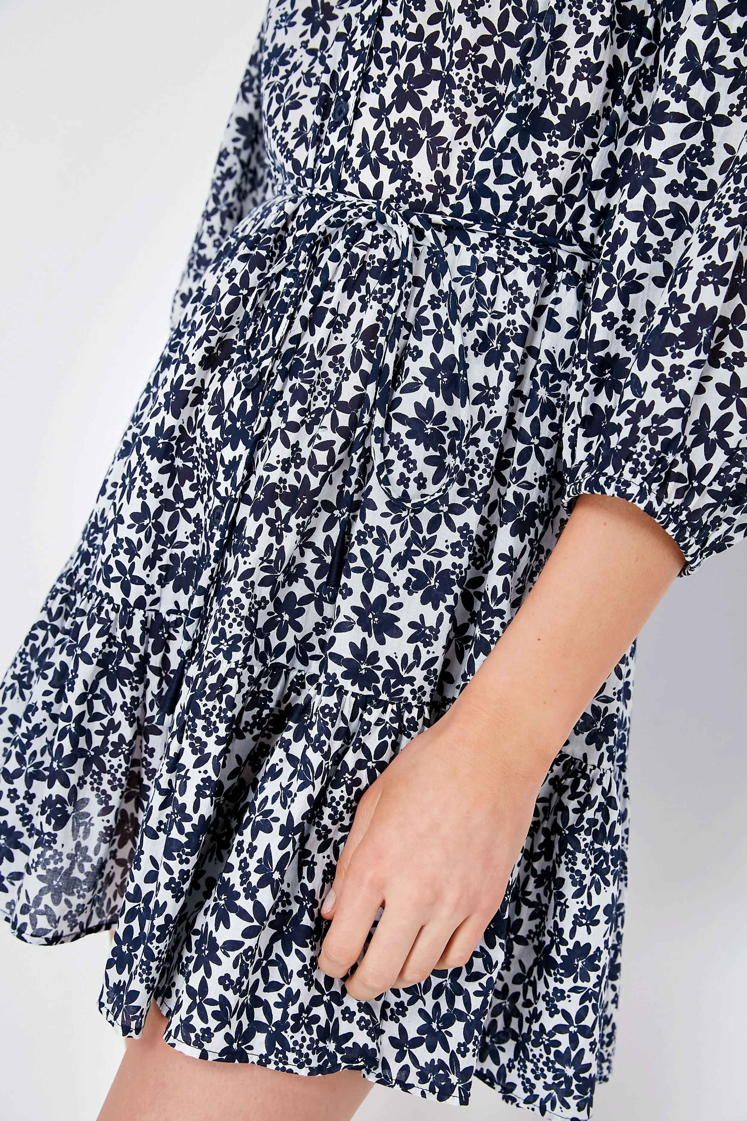 Organic Floral Navy Mini Mitte Dress sold by Tuckernuck product image thumbnail 5