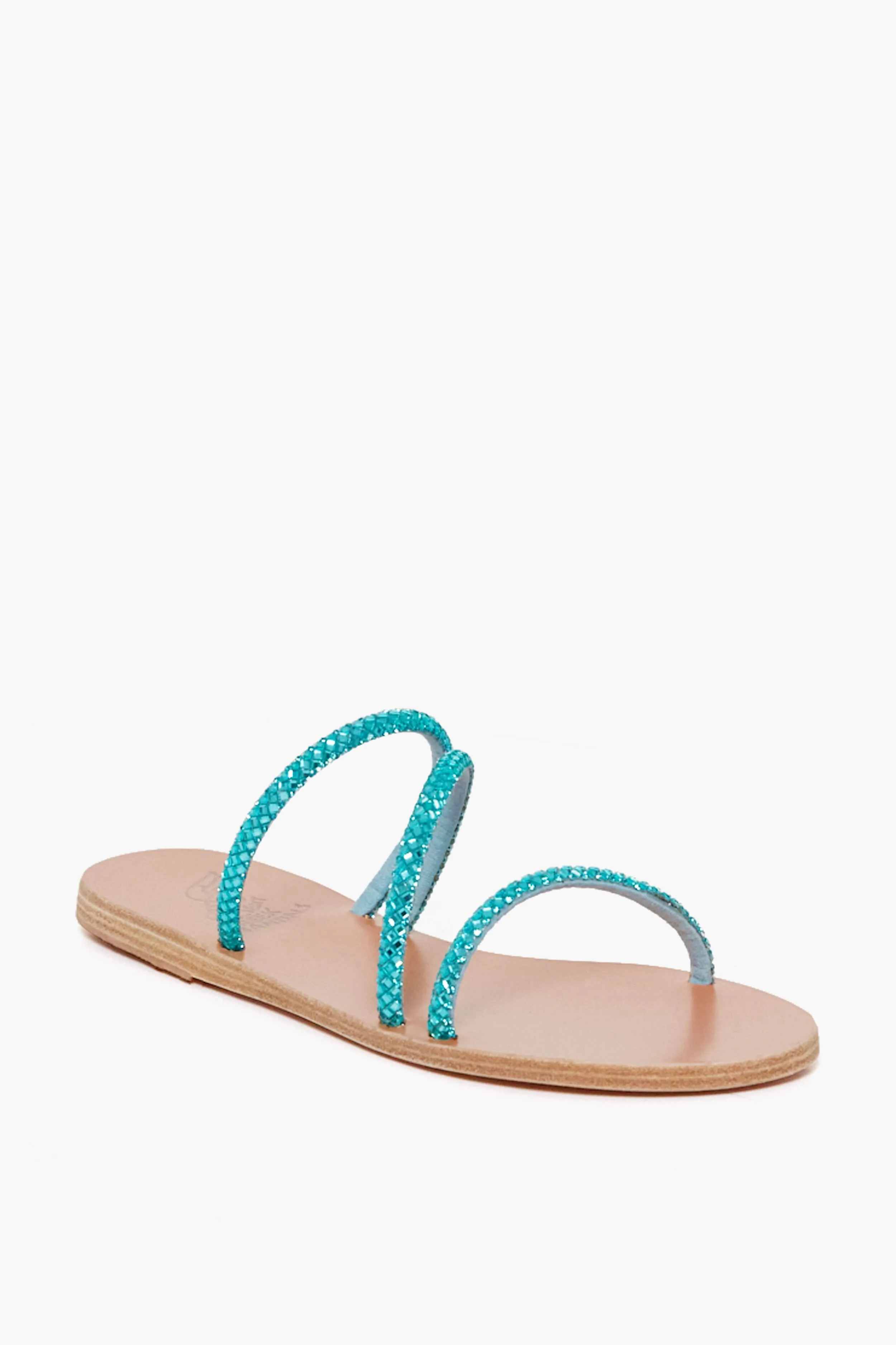 Turquoise Polytimi Low Wedge sold by Tuckernuck