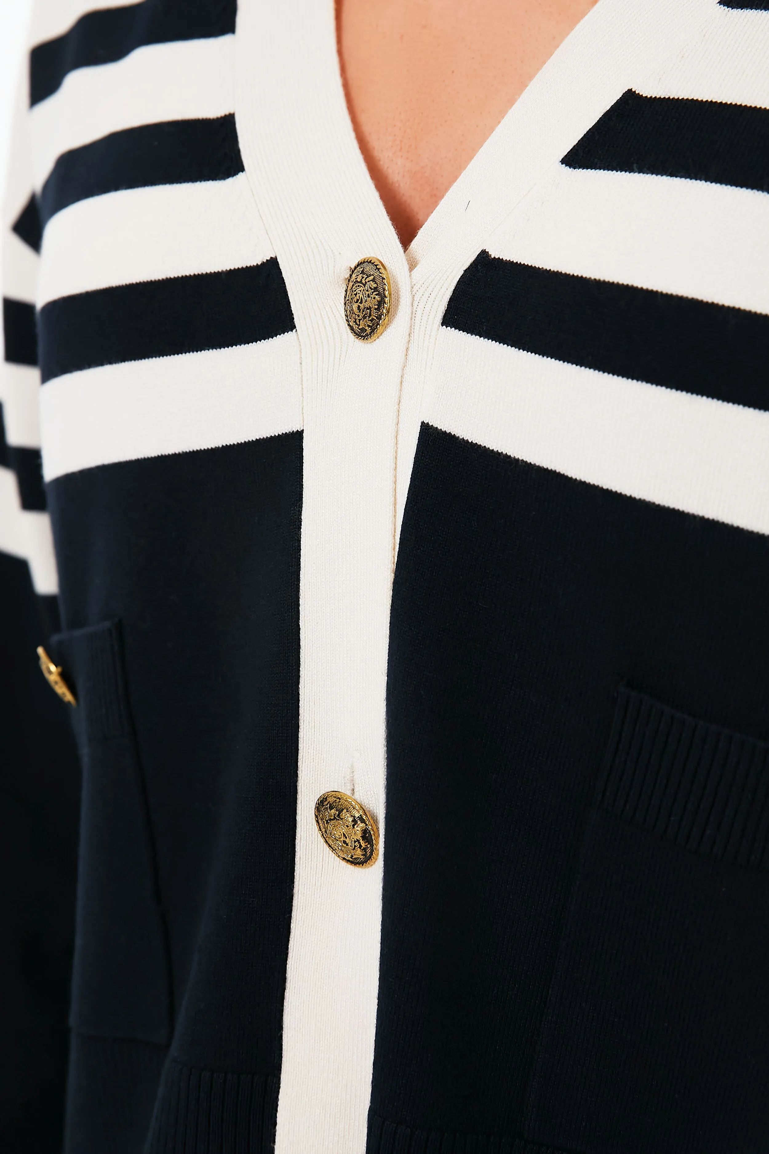 Navy Stripe Capo Cardigan sold by Tuckernuck product image thumbnail 5