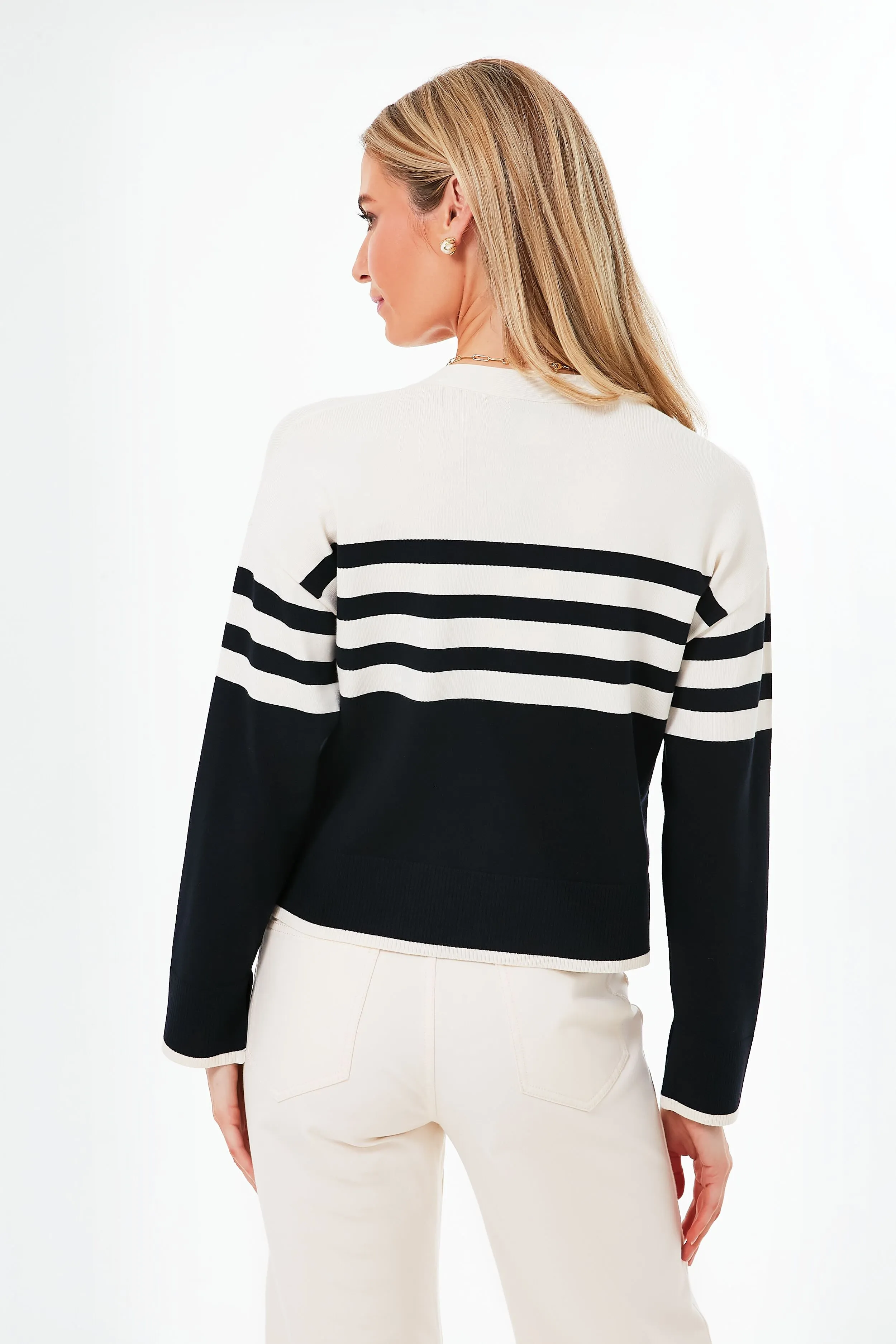 Navy Stripe Capo Cardigan sold by Tuckernuck product image thumbnail 4