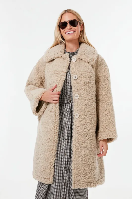 Atlantic Sand Faux Shearling Coat sold by Tuckernuck