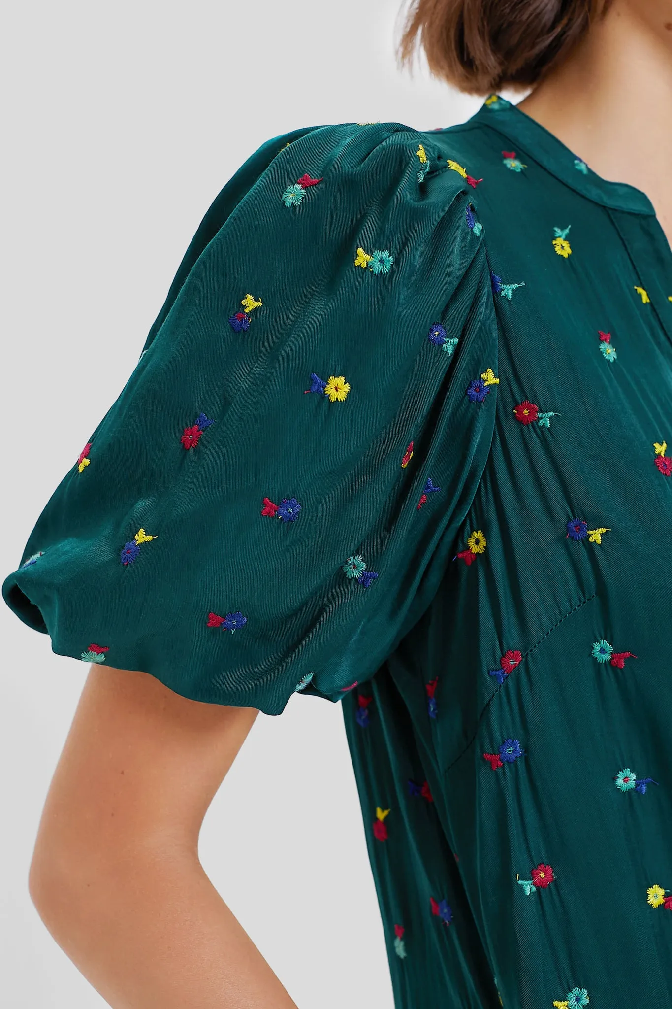 Green Embroidered Molly Dress sold by Tuckernuck product image thumbnail 5