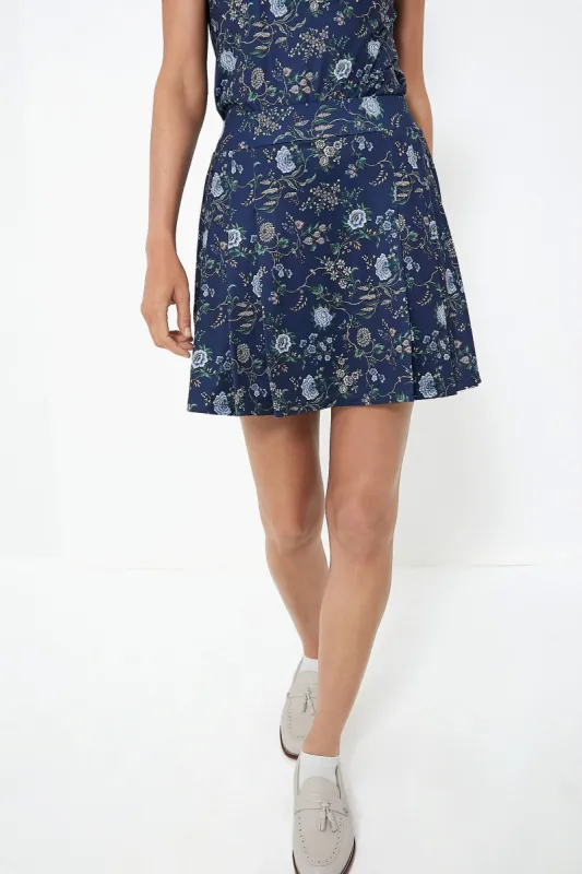 Navy Wildflower 16 Inch Park Golf Skirt sold by Tuckernuck