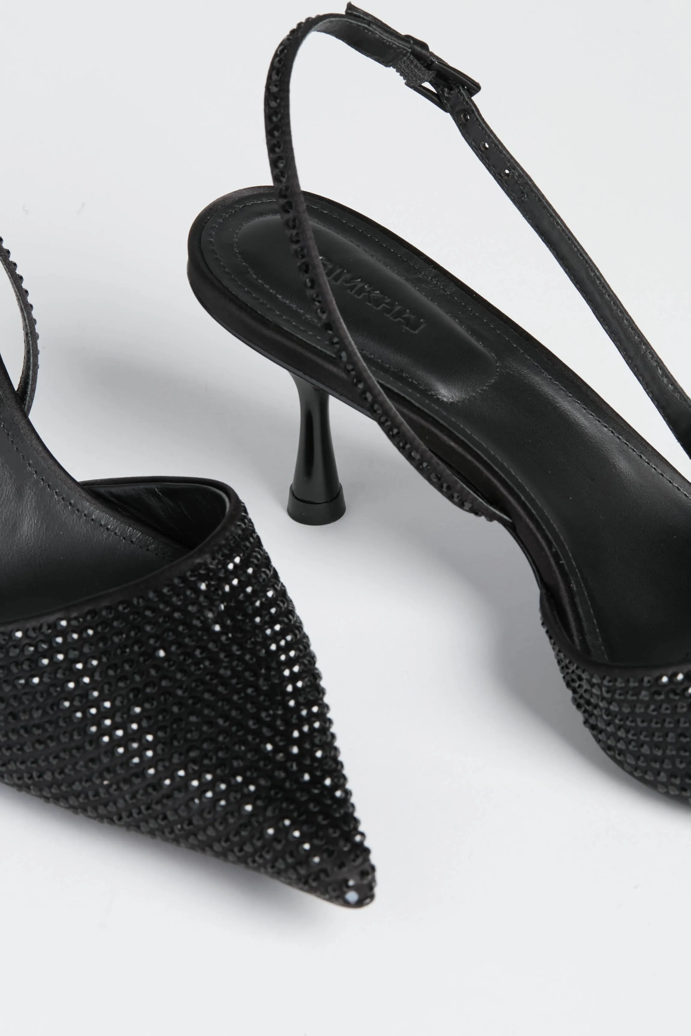 Black Dylan Crystal Embellished Slingback Pumps sold by Tuckernuck product image thumbnail 5