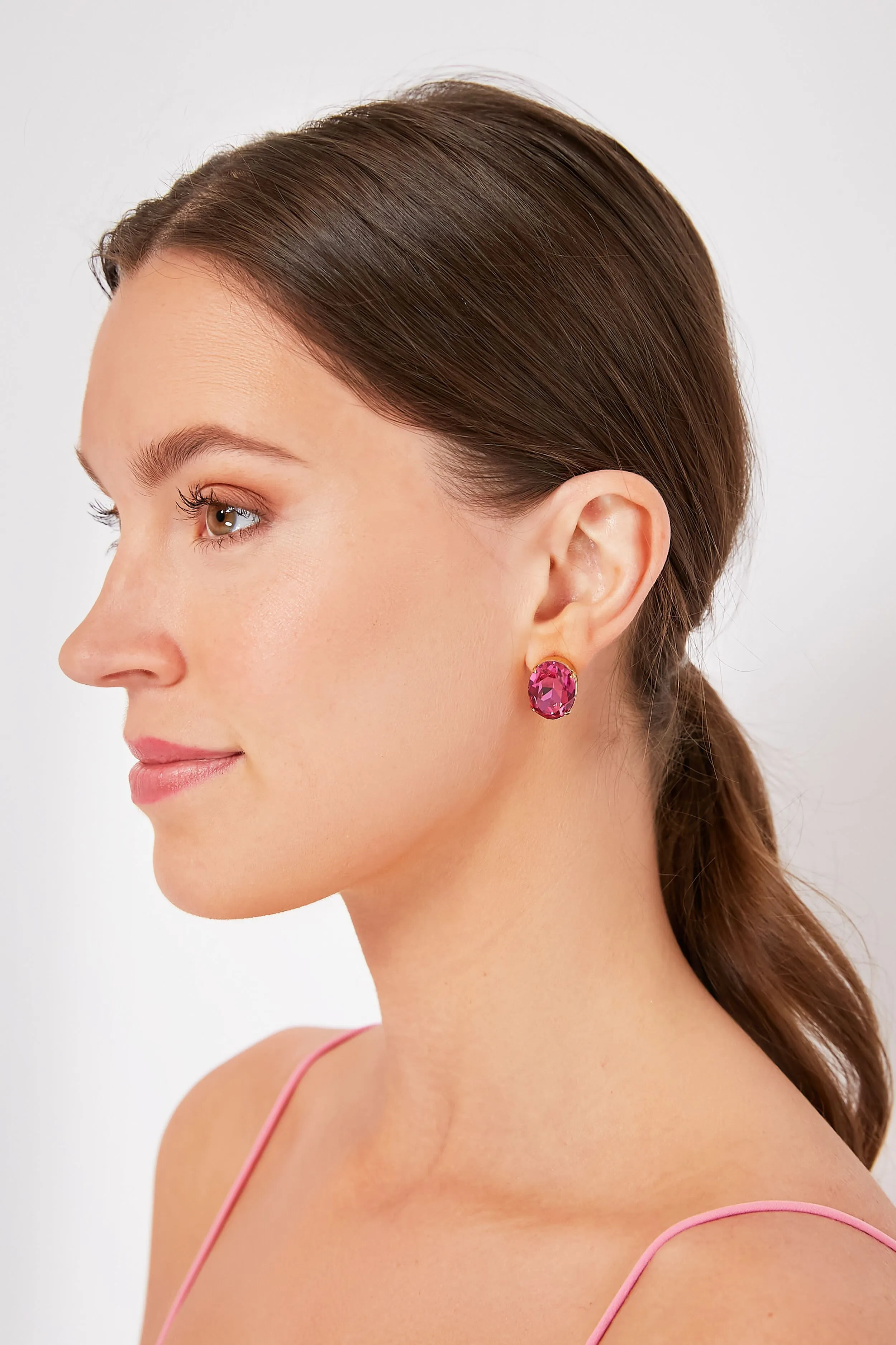 Fuchsia Gemma Stud Earring sold by Tuckernuck product image thumbnail 2