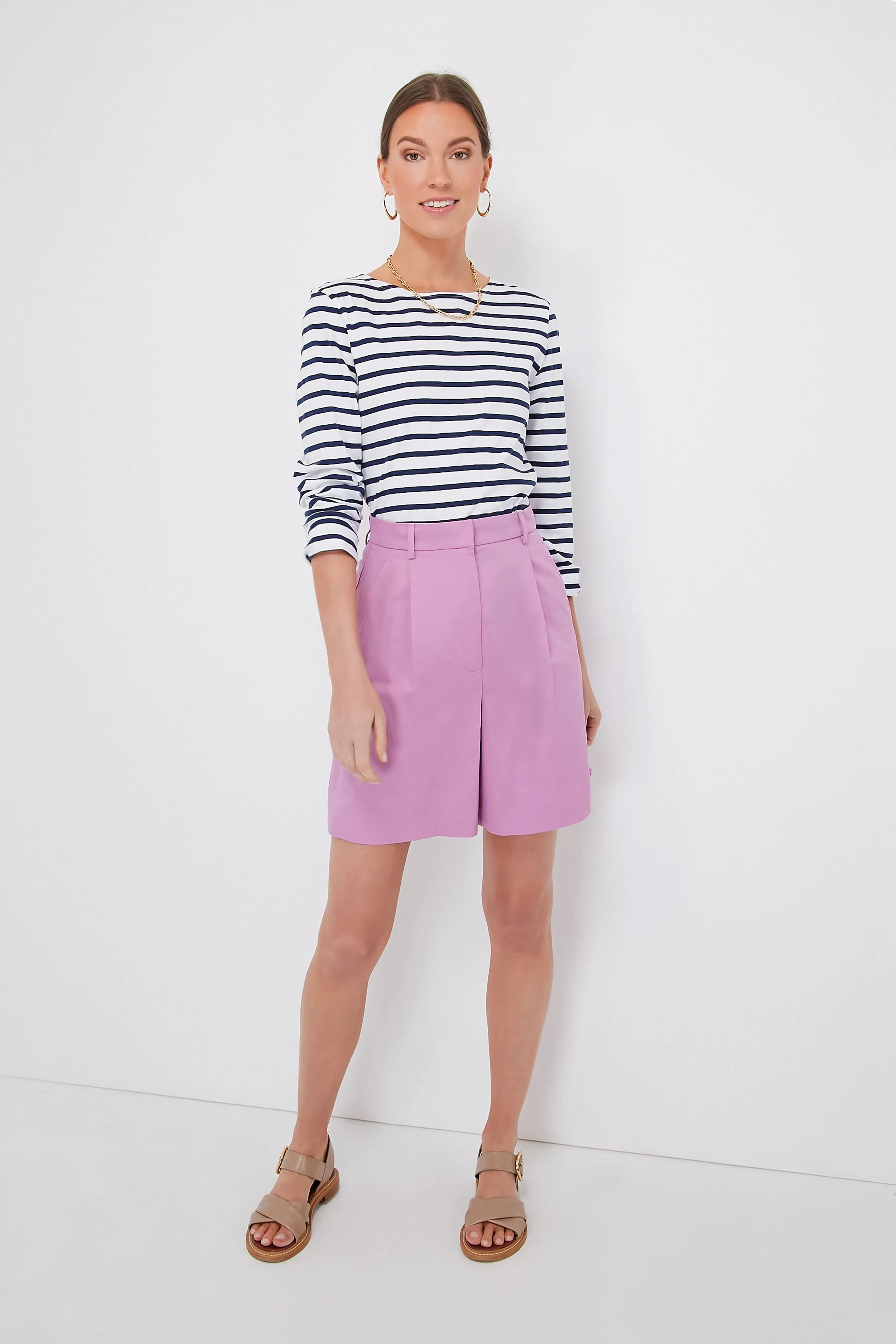 Lilac Ecuba Trouser Shorts sold by Tuckernuck product image thumbnail 2