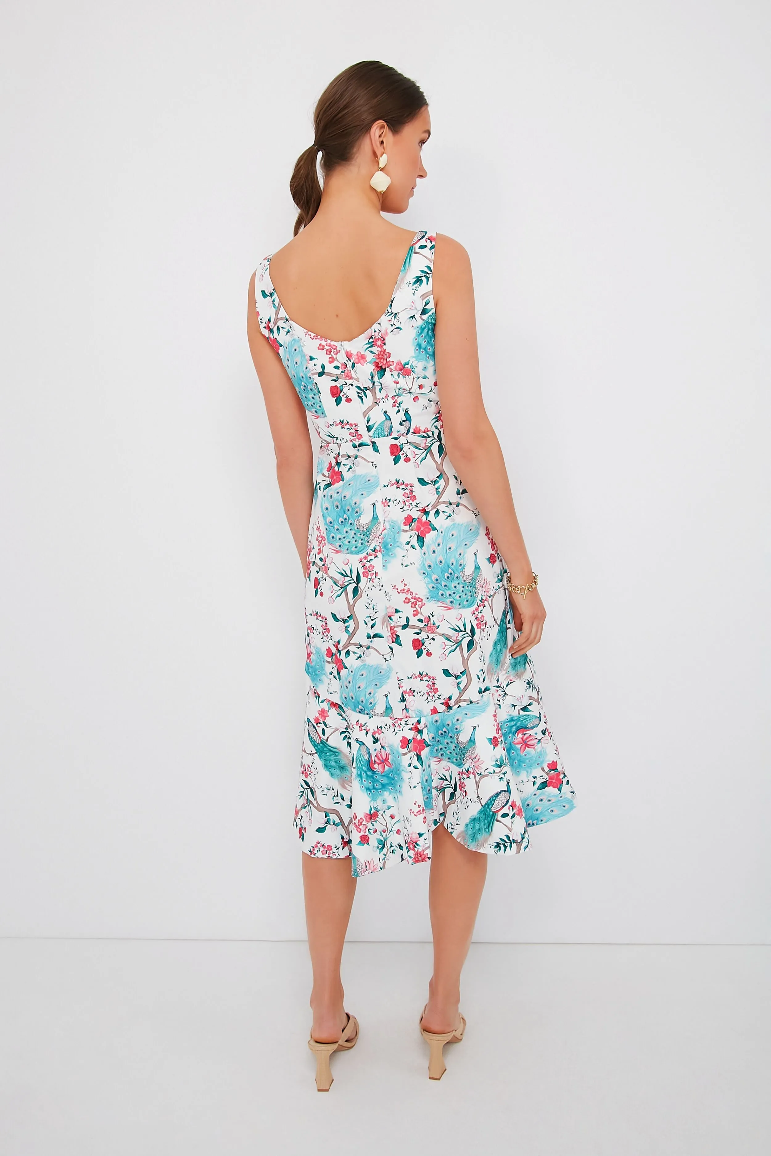 Exclusive Peacock Floral Hannah Dress sold by Tuckernuck product image thumbnail 4