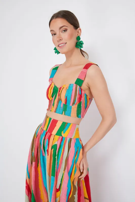 Pink Dalia Abstract Top sold by Tuckernuck