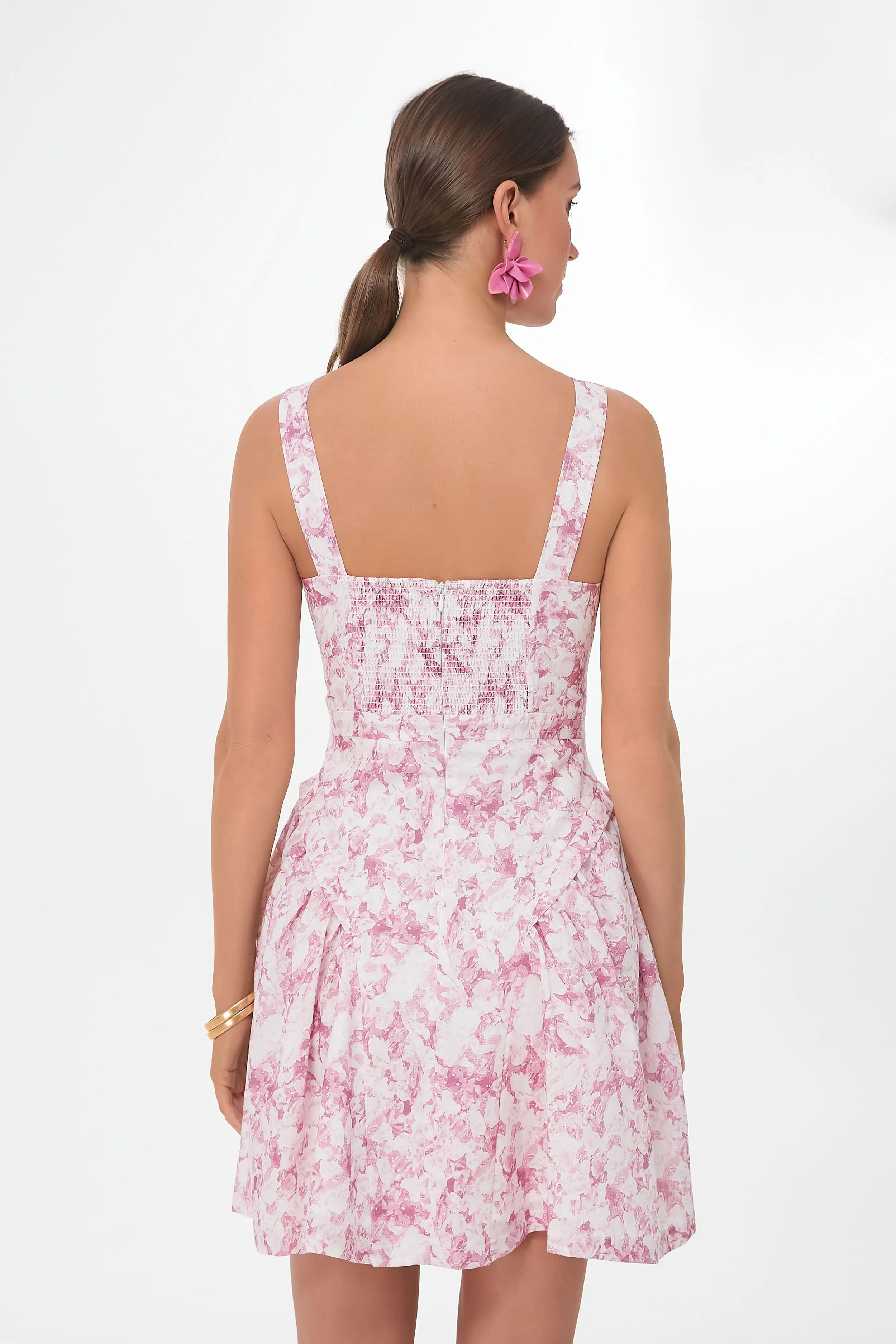 Pink Abstract Floral Rosemary Mini Dress sold by Tuckernuck product image thumbnail 5