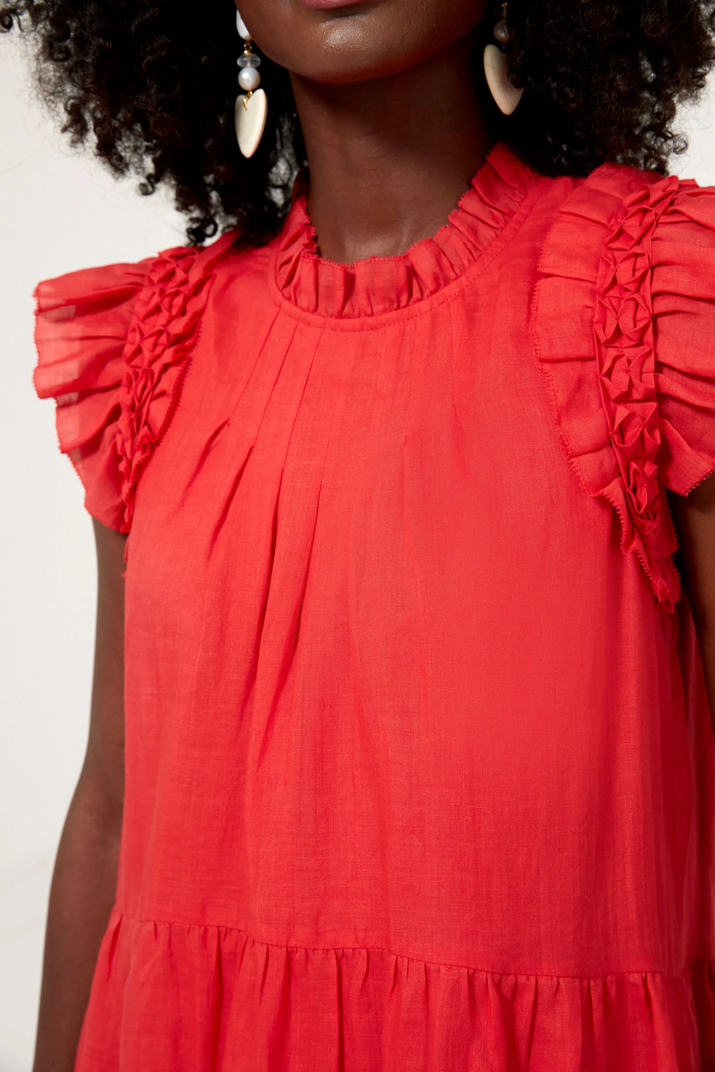 Exclusive Red Short Sleeve Tunic sold by Tuckernuck product image thumbnail 5