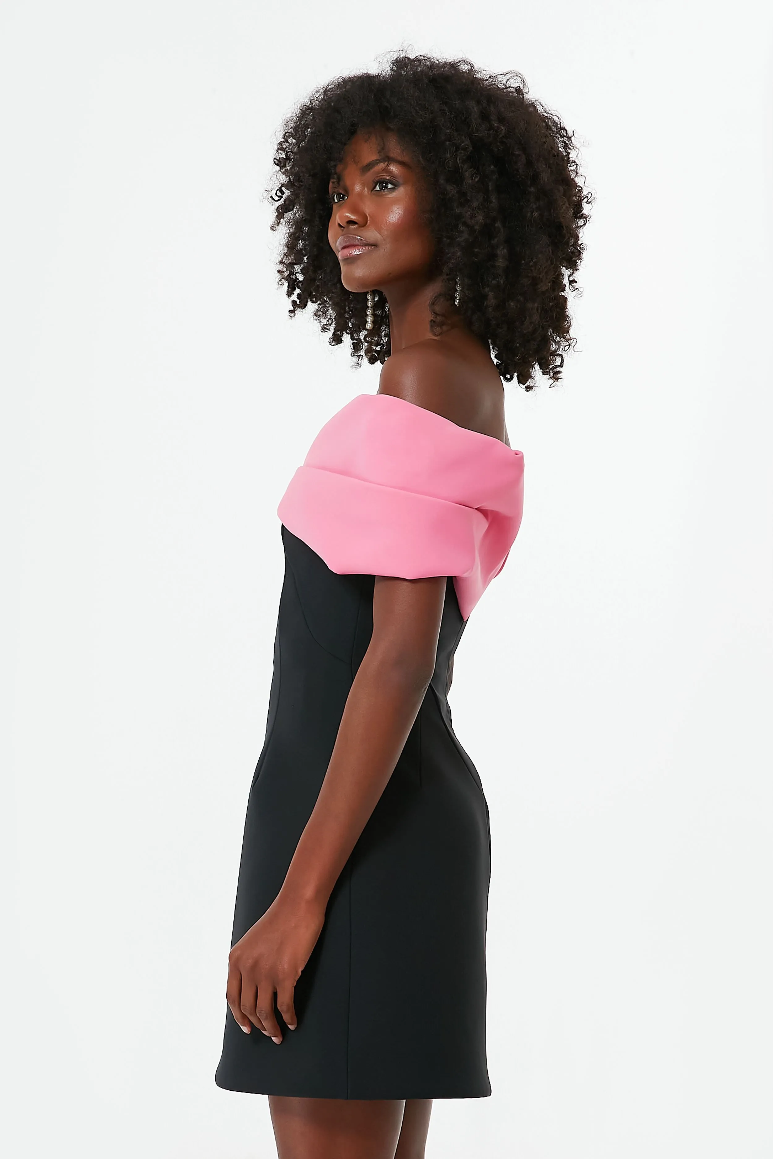 Black and Pink Matteo Mini Dress sold by Tuckernuck product image thumbnail 3
