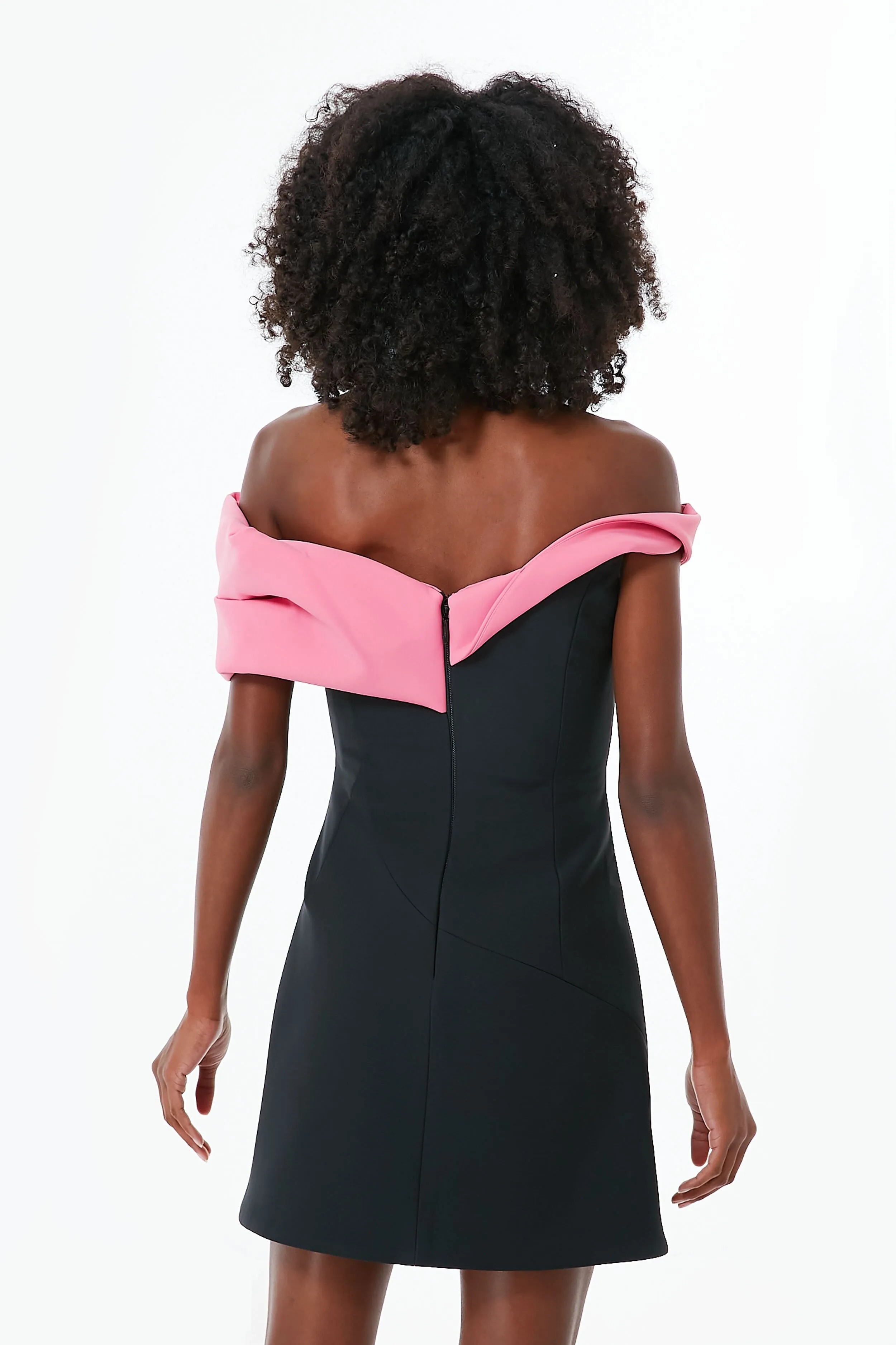 Black and Pink Matteo Mini Dress sold by Tuckernuck product image thumbnail 4