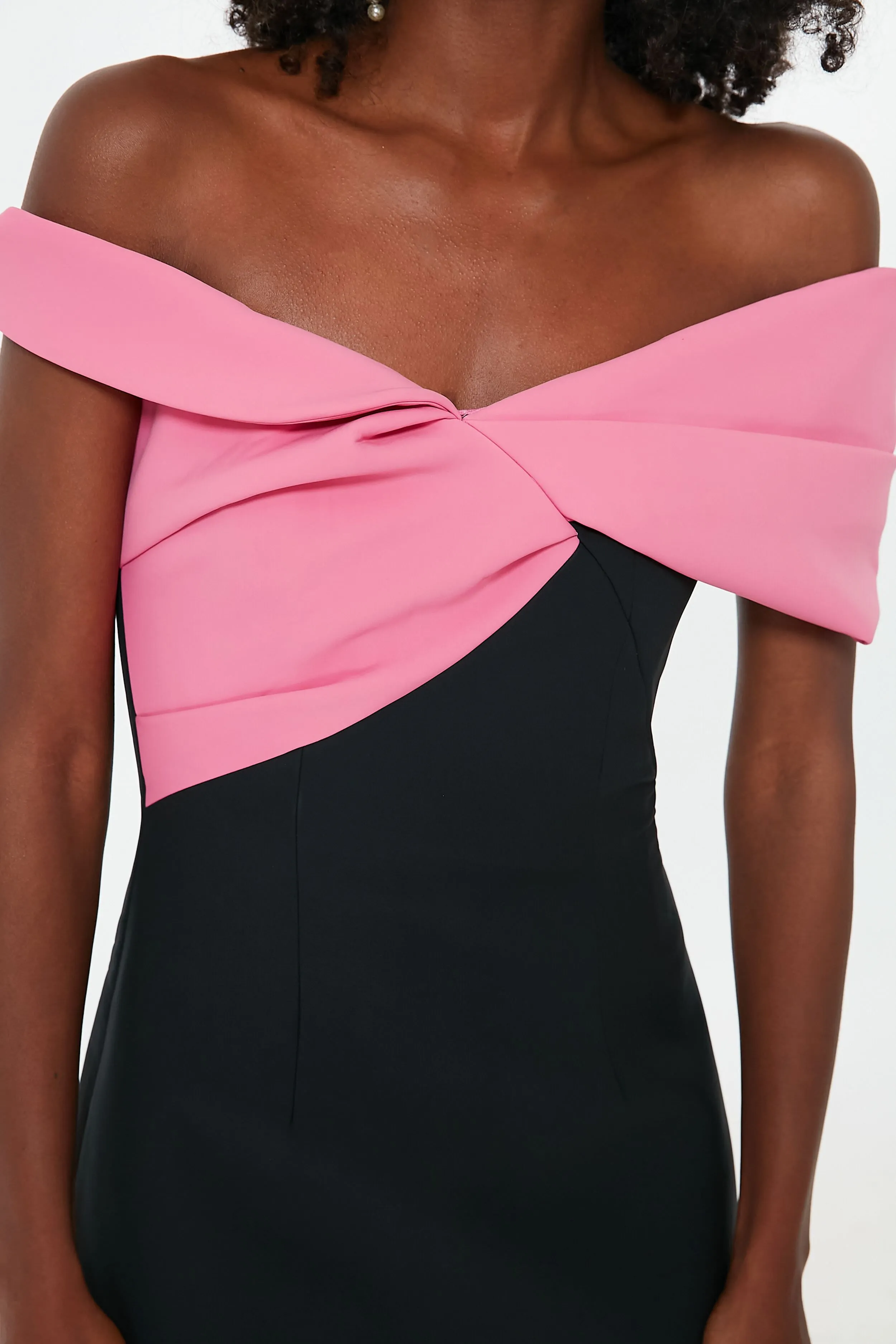 Black and Pink Matteo Mini Dress sold by Tuckernuck product image thumbnail 5