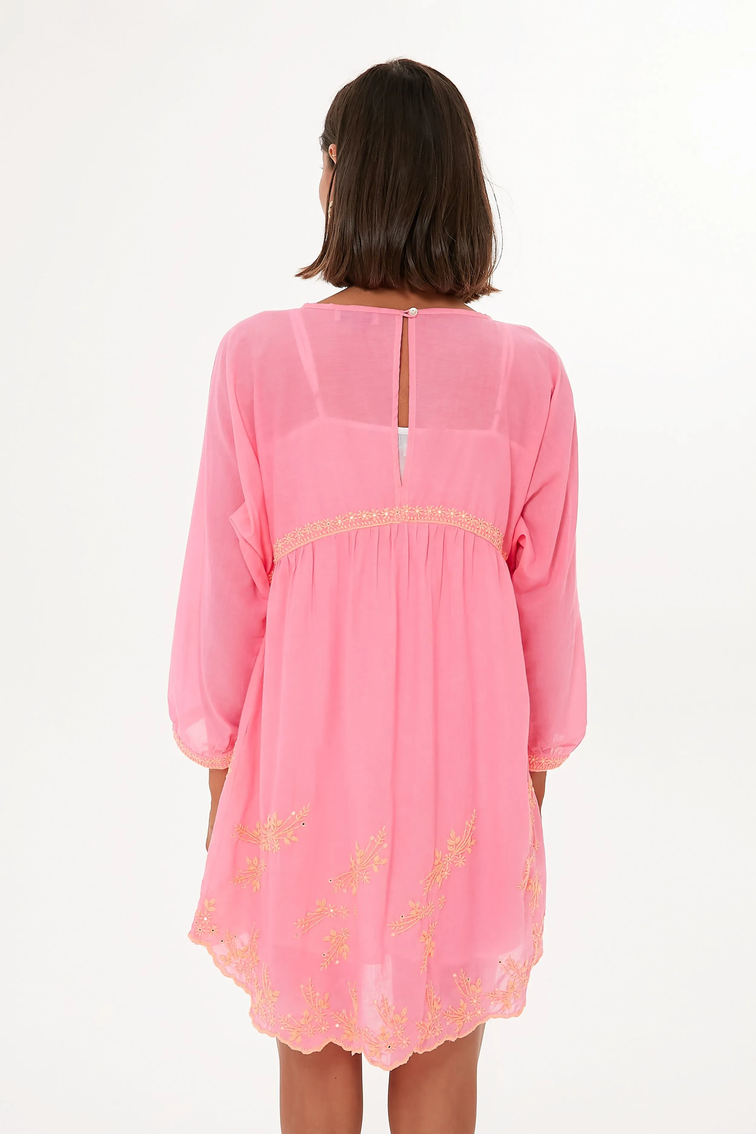 Sugar Pink and Neon Peach Batwing Dress sold by Tuckernuck product image thumbnail 4