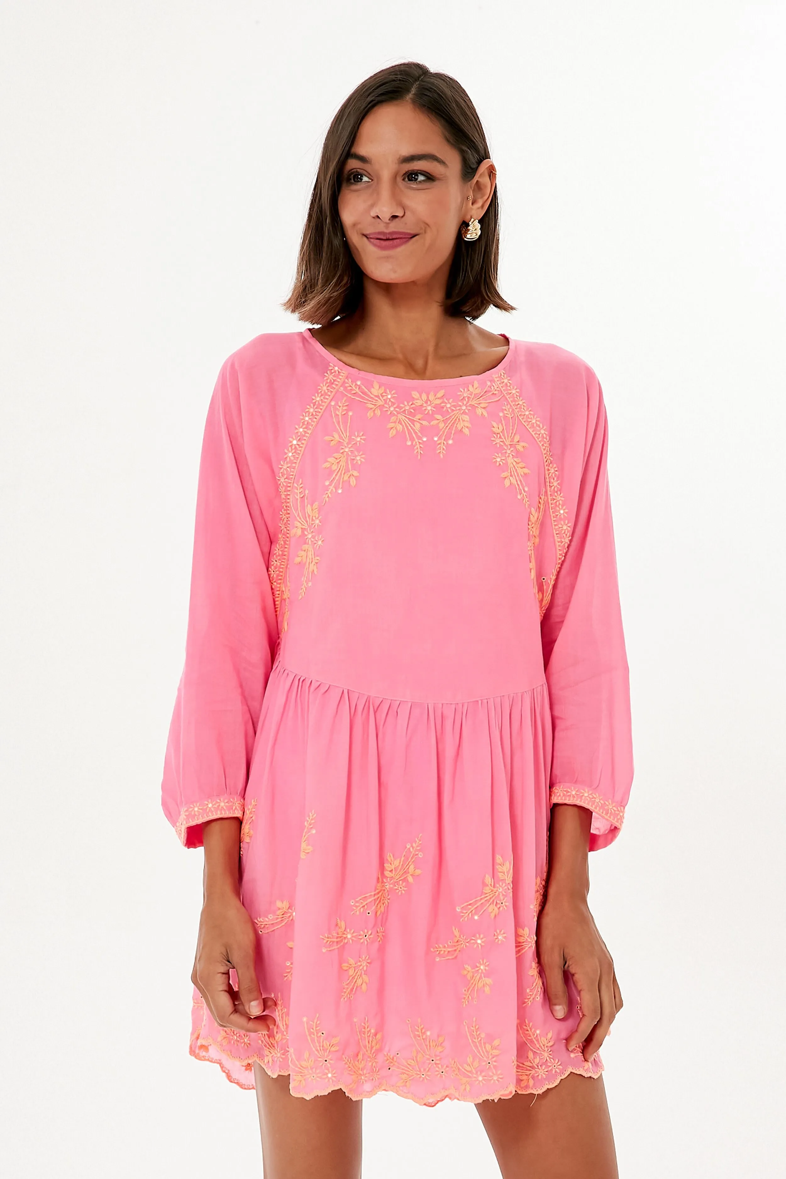 Sugar Pink and Neon Peach Batwing Dress sold by Tuckernuck product image thumbnail 2
