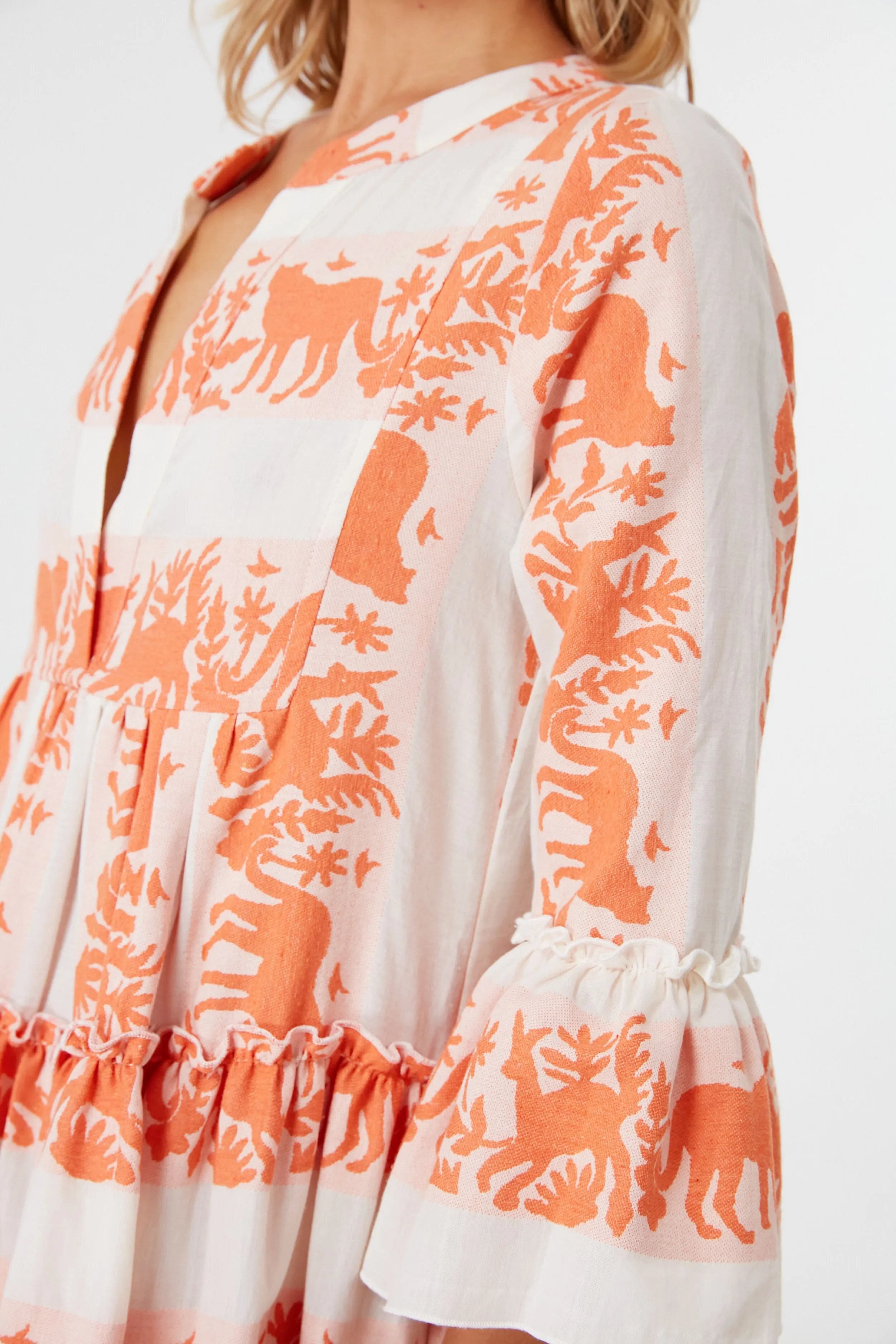 Ecru Clio Ruffle Dress sold by Tuckernuck product image thumbnail 5