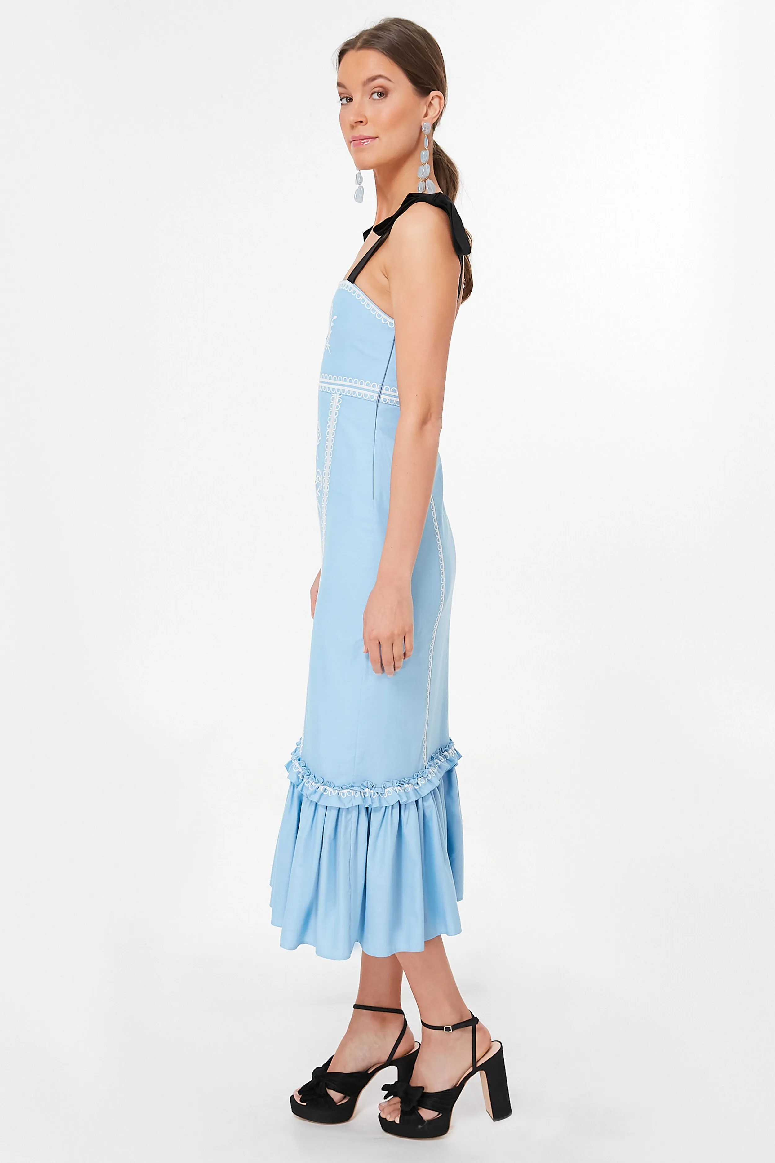 Light Blue Greta Dress sold by Tuckernuck product image thumbnail 3
