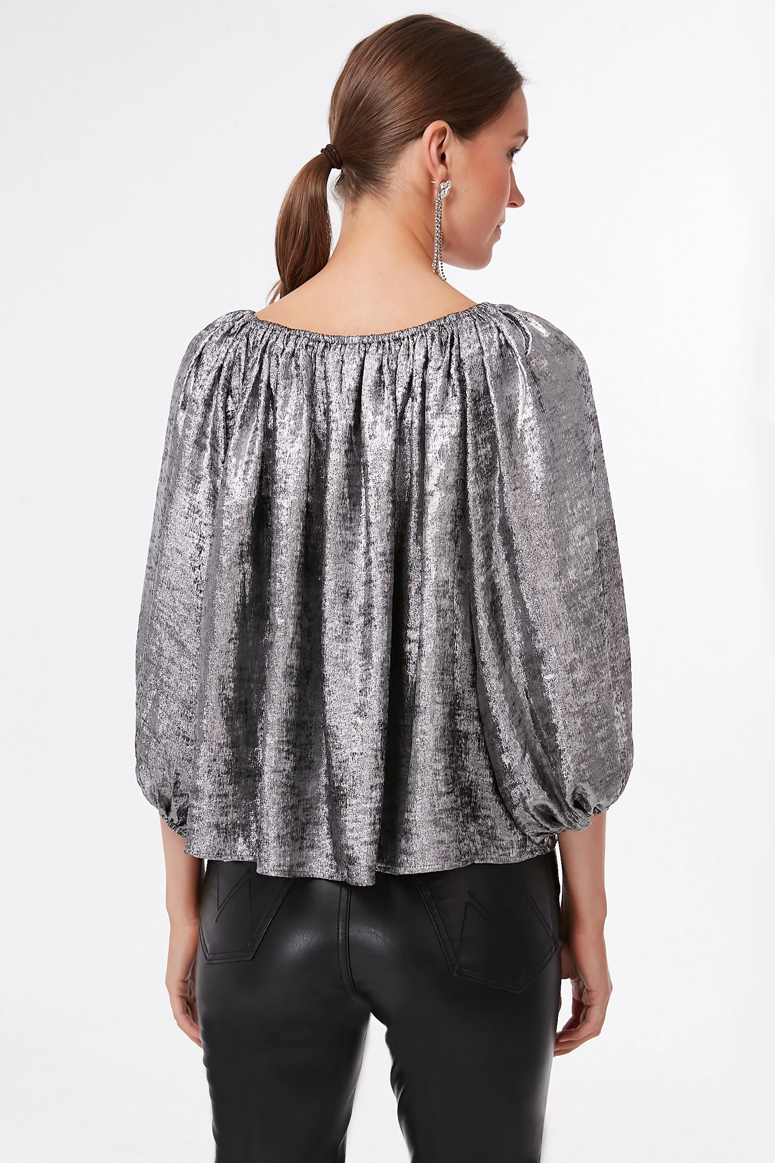 Silver Palmette Top sold by Tuckernuck product image thumbnail 4