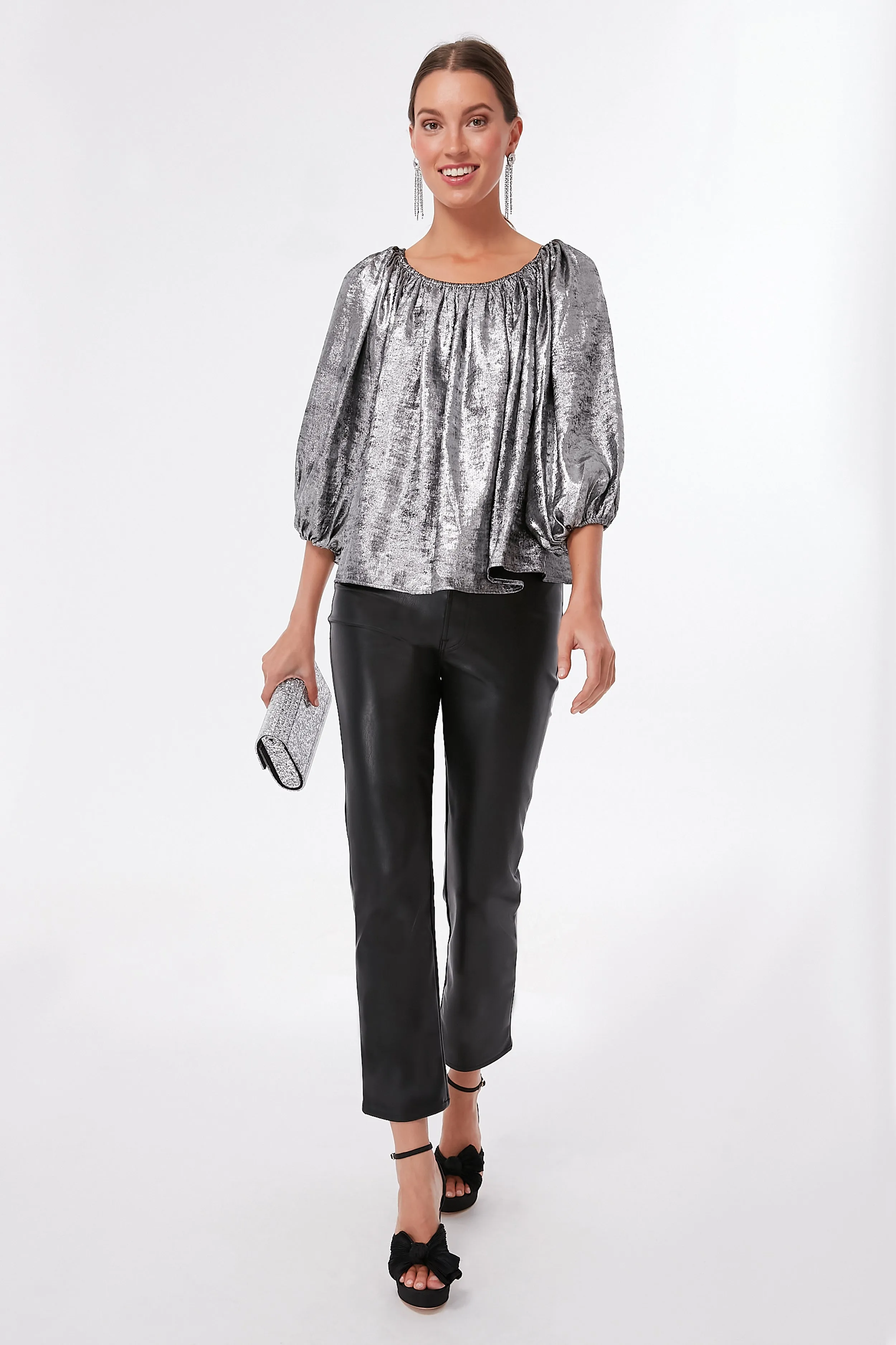 Silver Palmette Top sold by Tuckernuck product image thumbnail 2