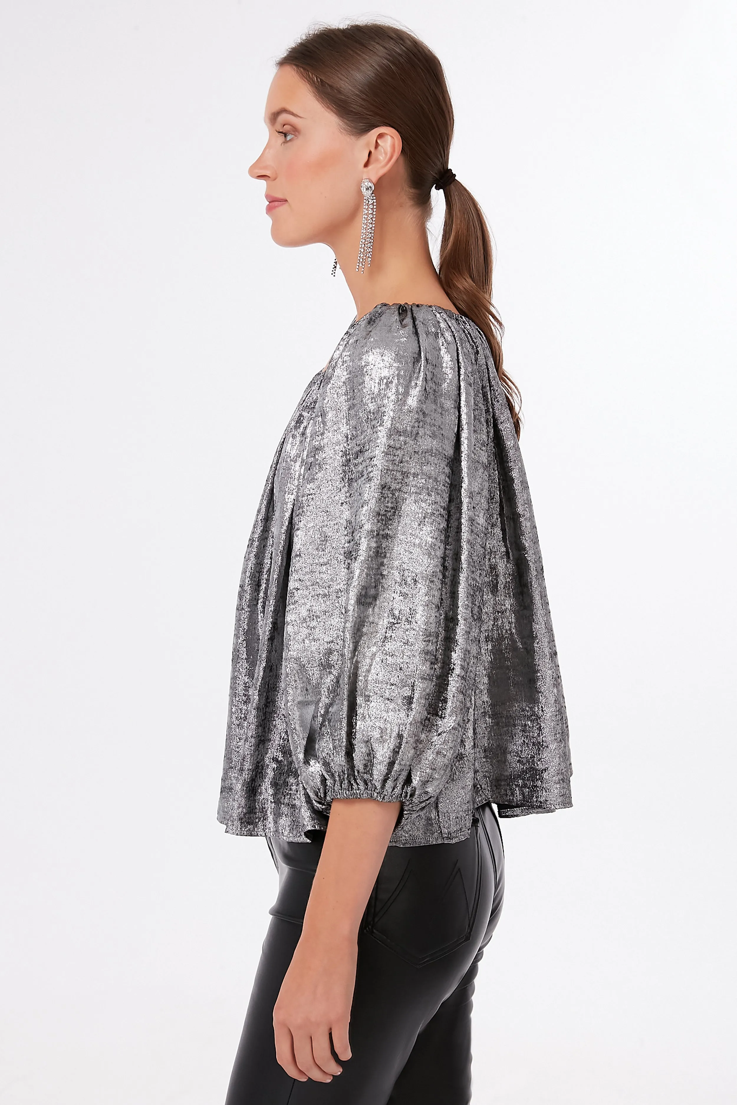 Silver Palmette Top sold by Tuckernuck product image thumbnail 3
