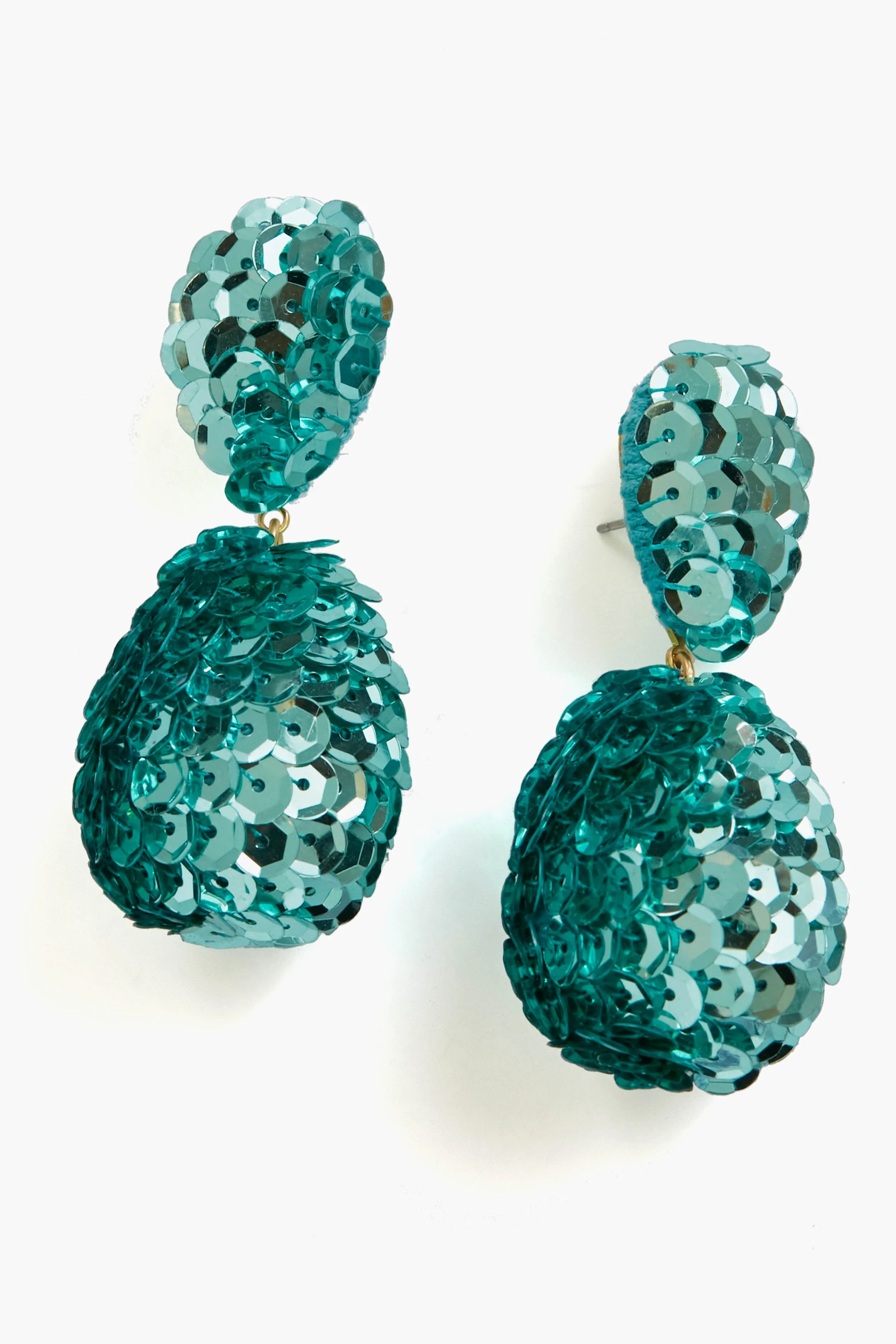 Turquoise Sequin Sandra Earrings sold by Tuckernuck product image thumbnail 4