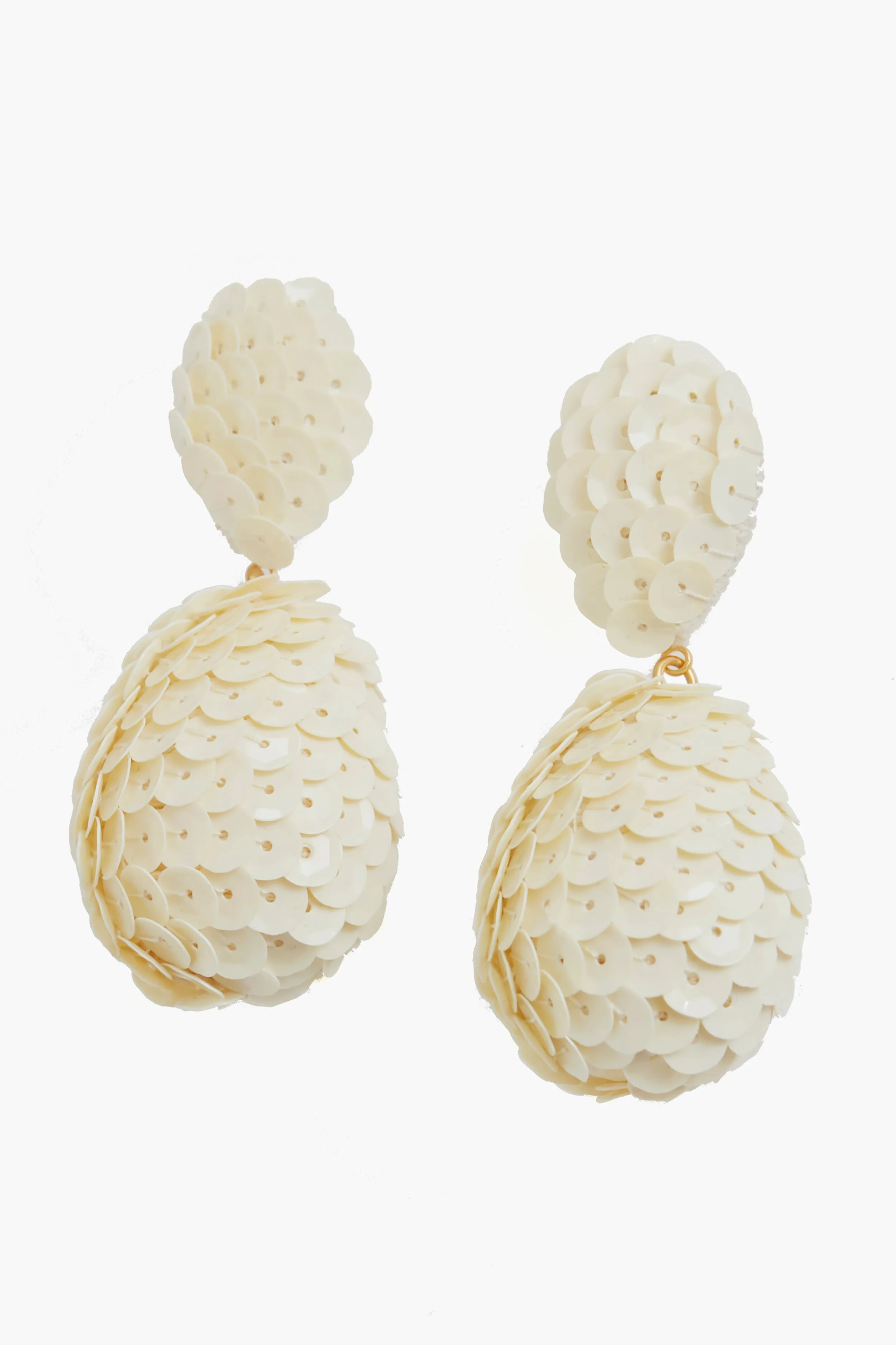 Cream Sequin Sandra Earrings sold by Tuckernuck product image thumbnail 4