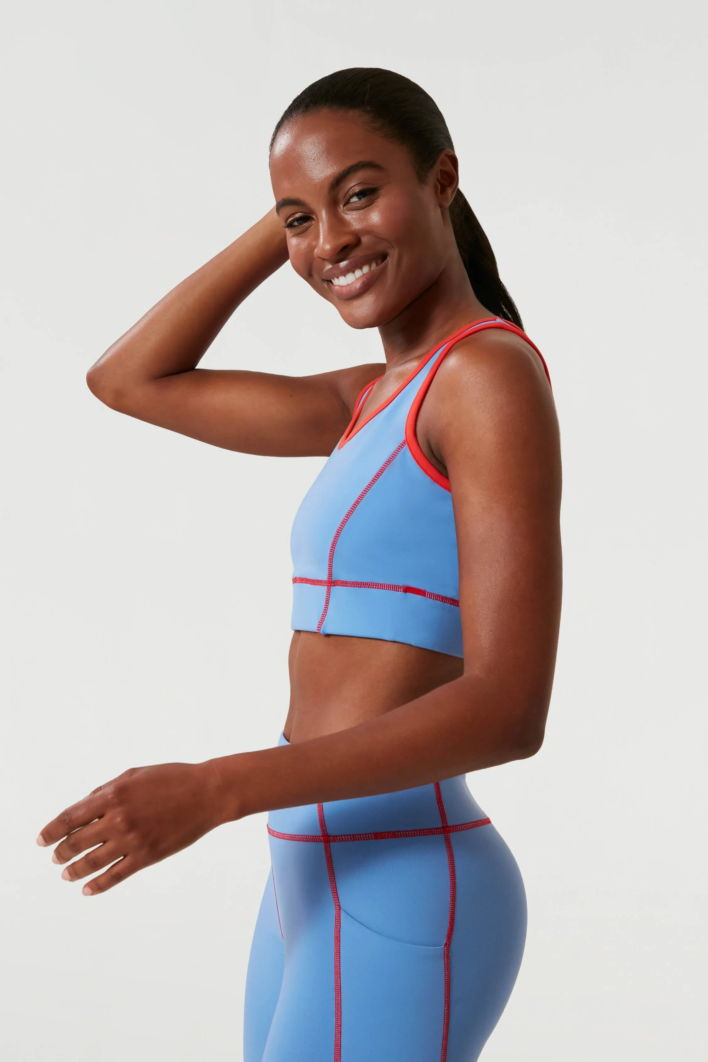 Boogie Down Blue Jean Sports Bra sold by Tuckernuck product image thumbnail 5