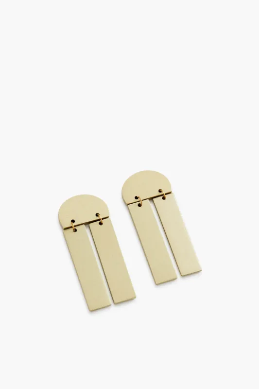 Exclusive Gold Metallic Sunrise Dangle Earrings sold by Tuckernuck