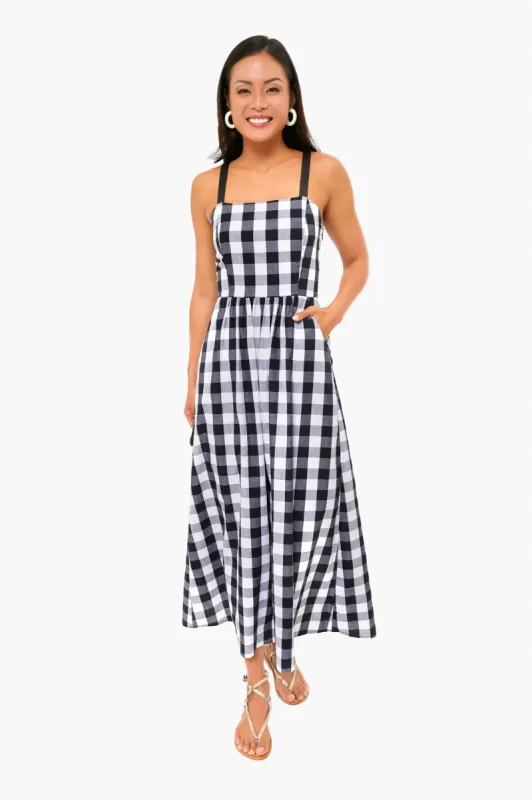Black Gingham Lelia Dress sold by Tuckernuck