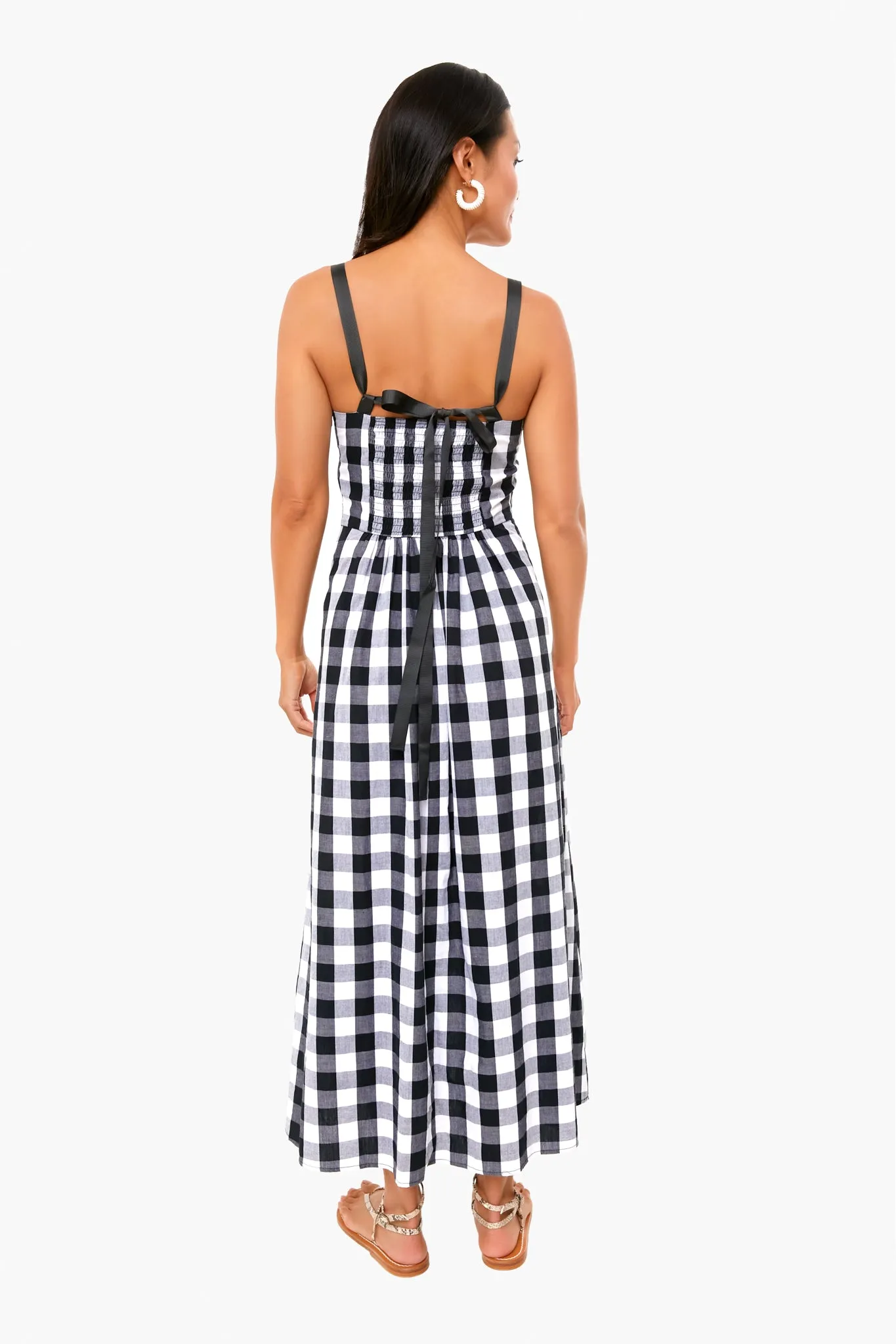 Black Gingham Lelia Dress sold by Tuckernuck product image thumbnail 4