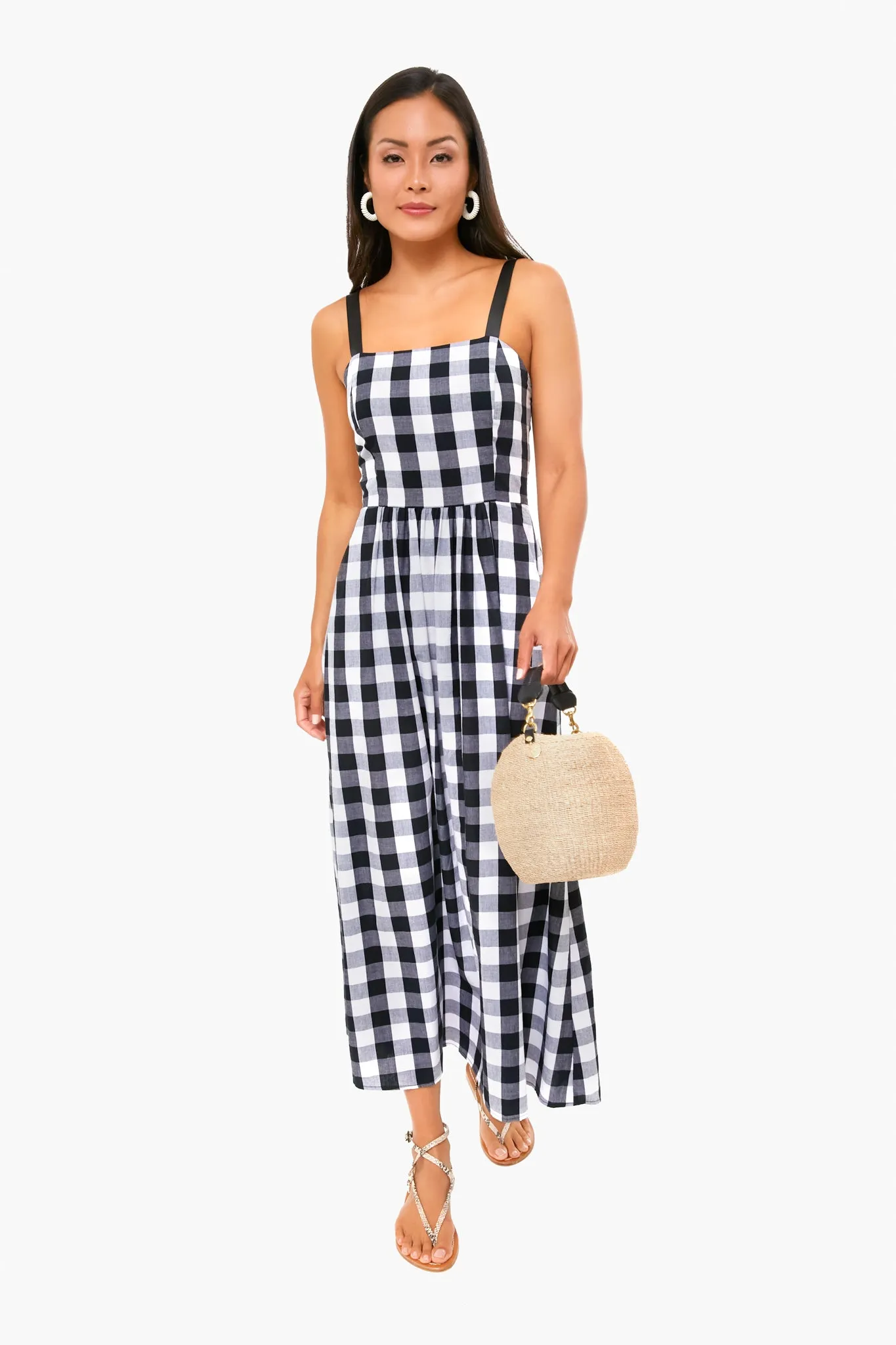 Black Gingham Lelia Dress sold by Tuckernuck product image thumbnail 2