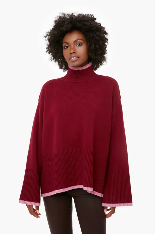 Maroon Larsen Sweater sold by Tuckernuck